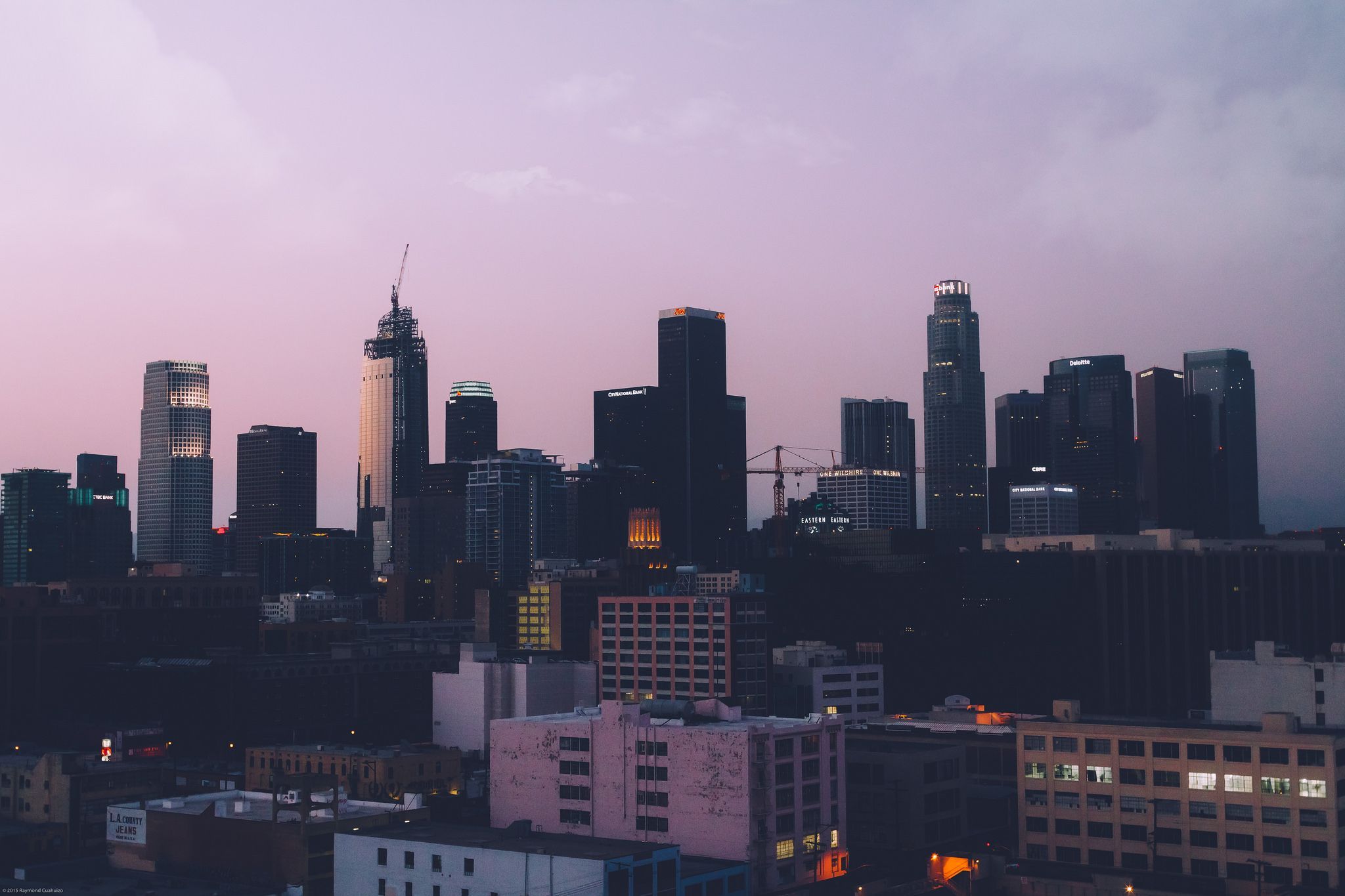 Skyline città al crepuscolo, 2048x1365 Hi-Res, PC