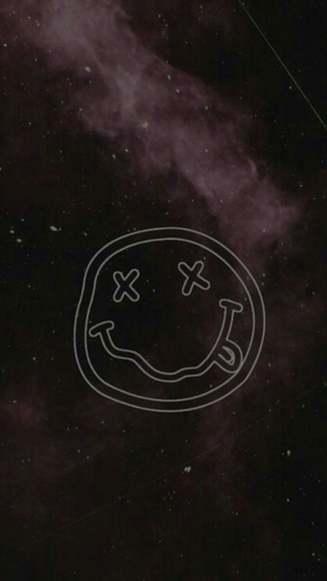 Faccina sorridente Nirvana grunge, Kurt Cobain, 1080x1920 Verticale, Telefono