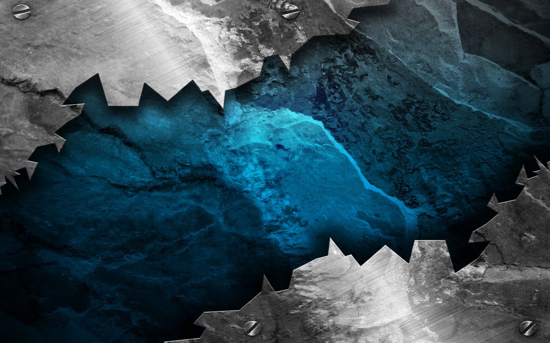 Metallo strappato texture blu, 1920x1200 Full HD+ WUXGA, Desktop