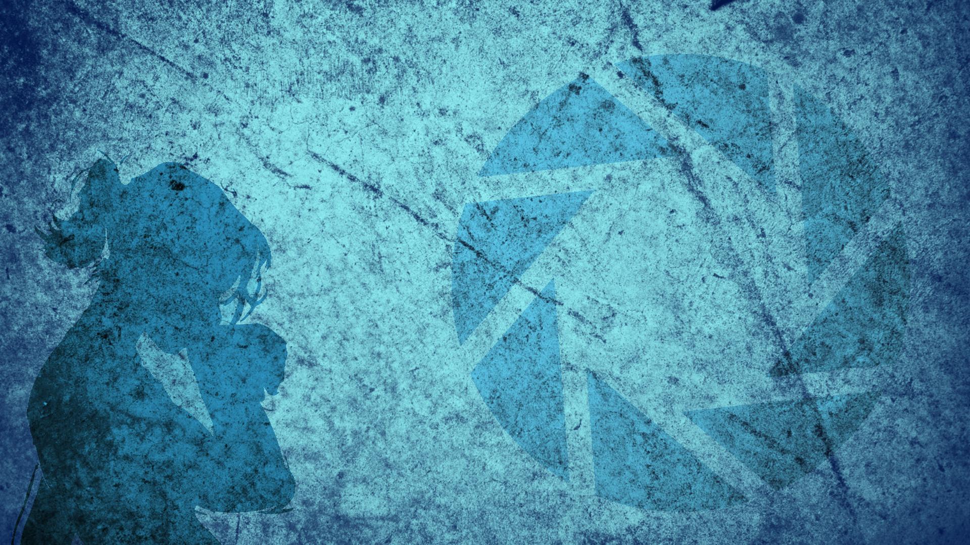 Silhouette texture grunge blu, 1920x1080 1080p, Desktop