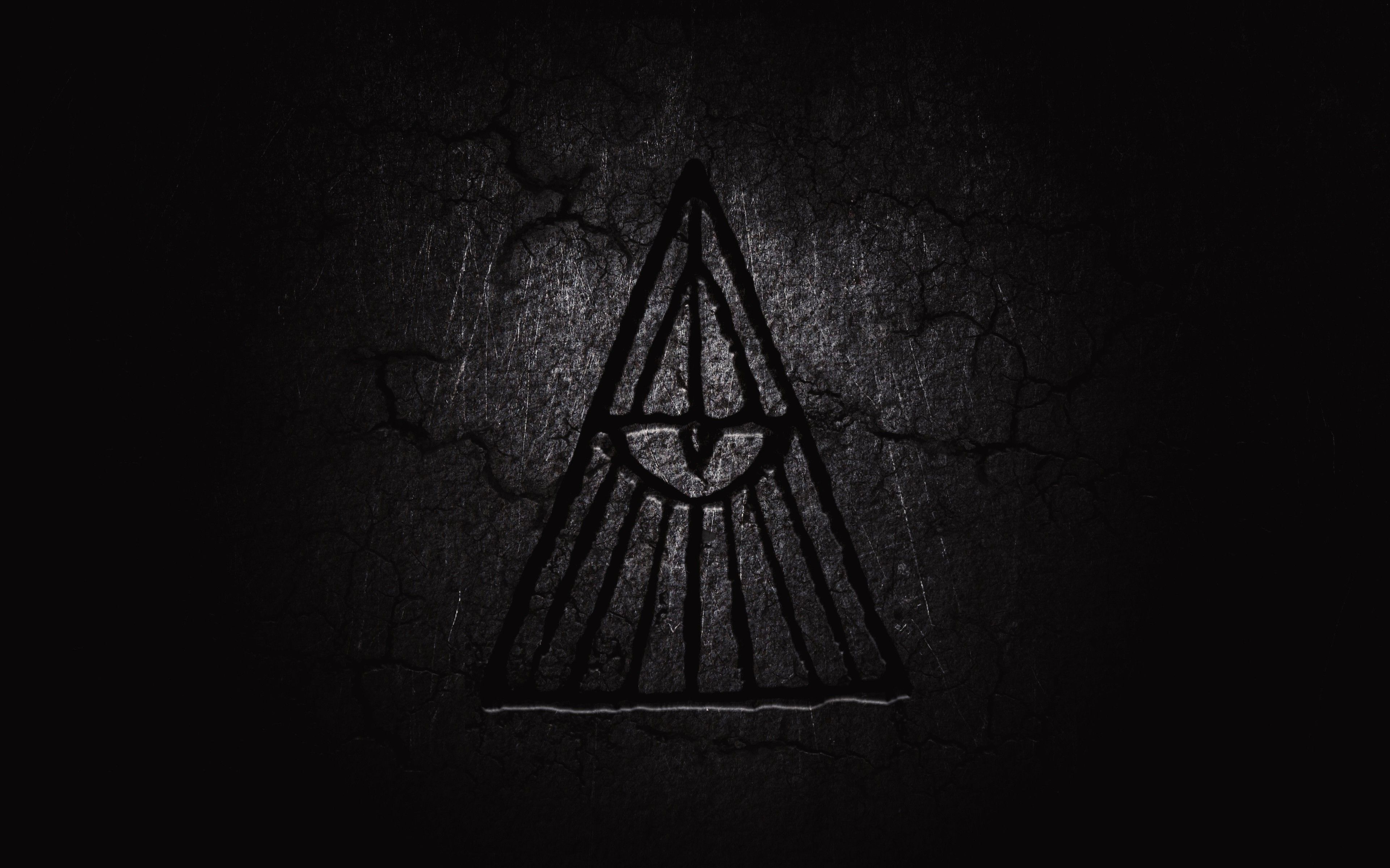 Occhio della provvidenza triangolo nero, 3840x2400 UHD, Monitor 4K