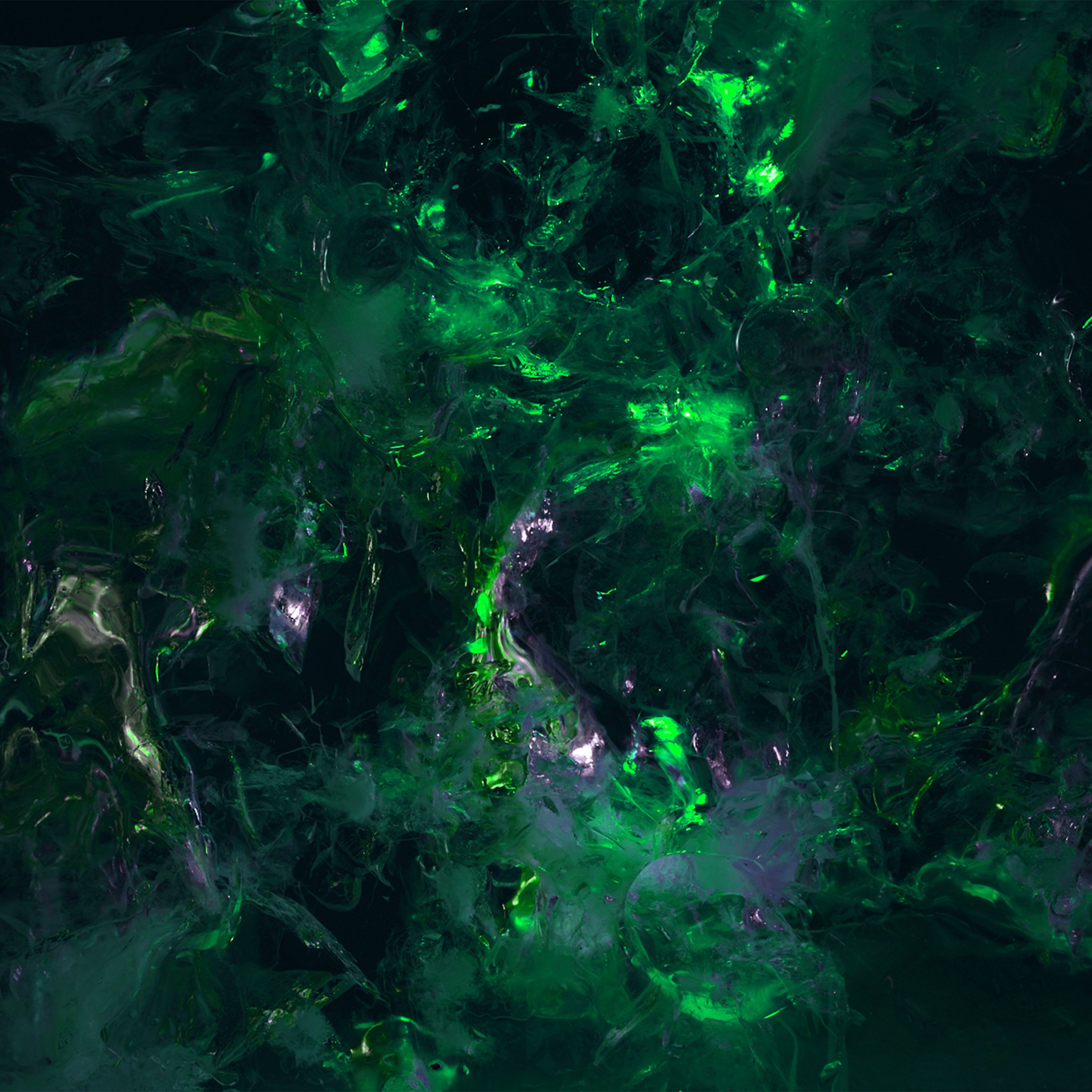 Texture grunge astratta verde, 2732x2732 2K+, Desktop