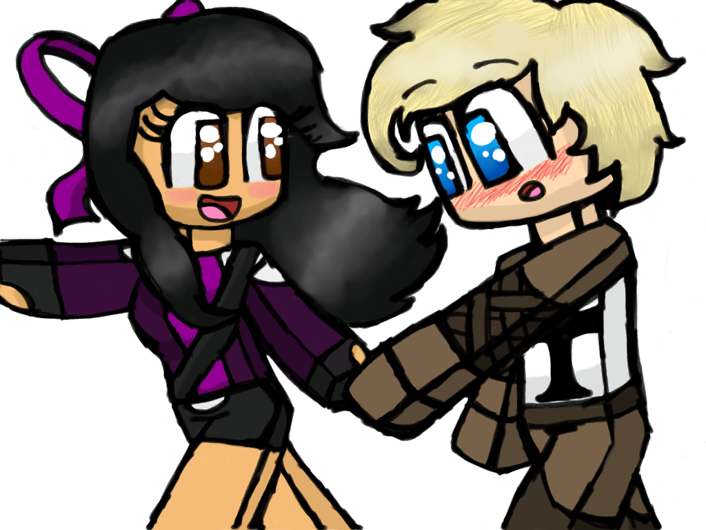 Aphmau e Zane cartoon, 1024x768 HD, PC