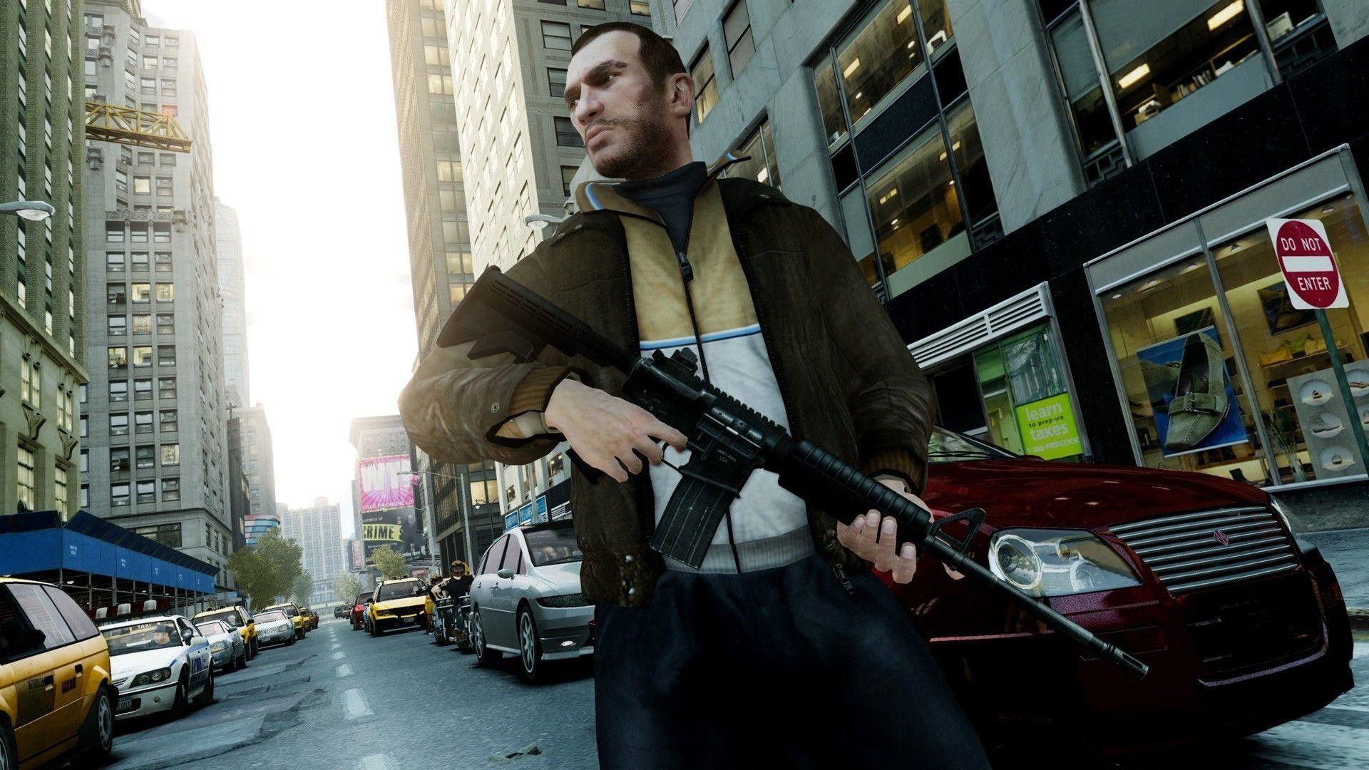 Niko Bellic GTA 4 città, 1920x1080 Full HD 1080p, Desktop