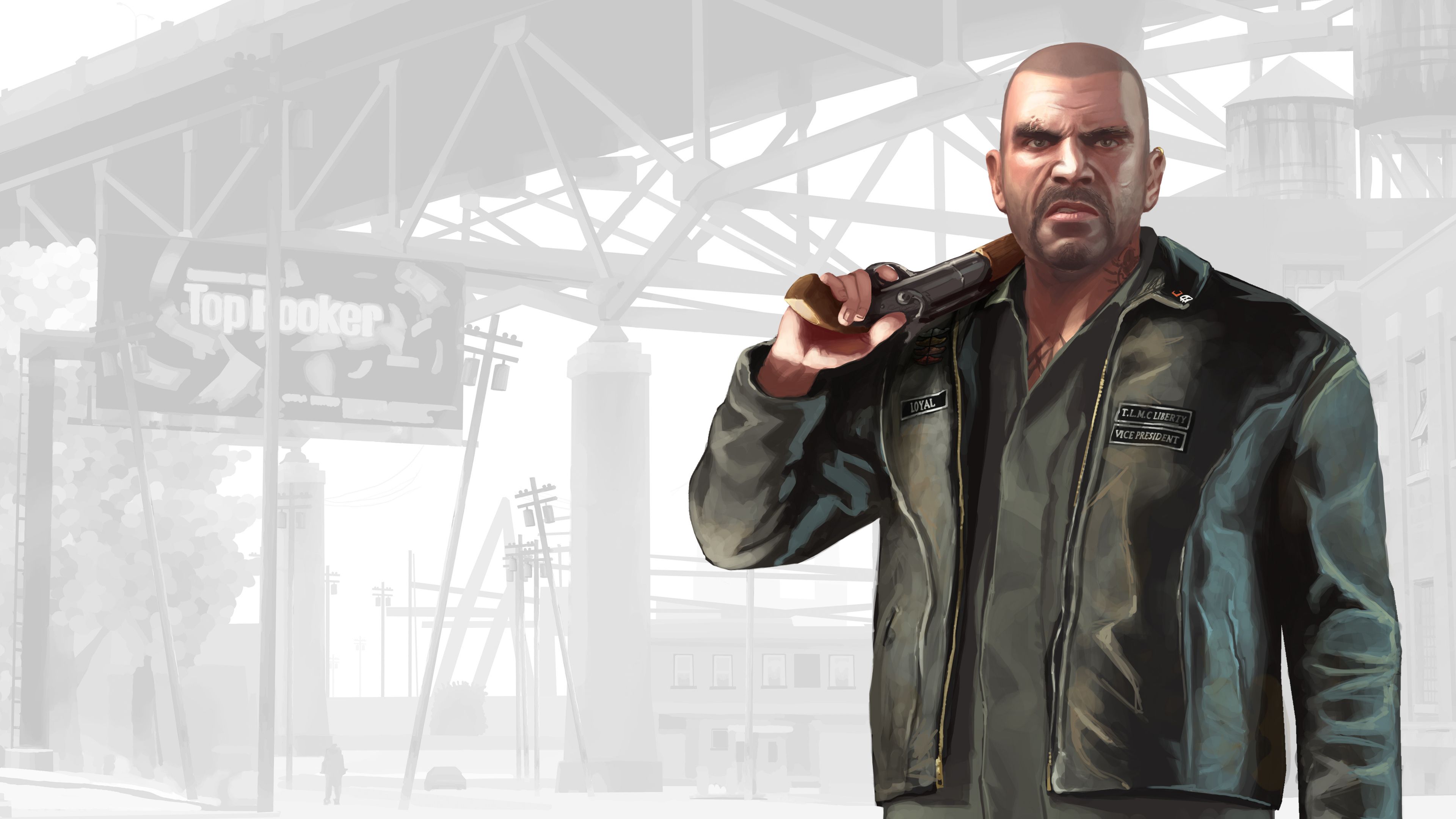 Niko Bellic GTA IV, 3840x2160 4K Ultra HD, Monitor 4K