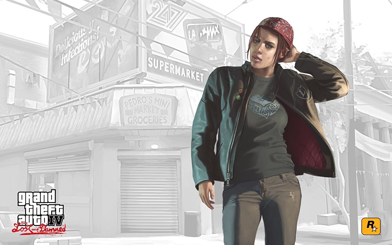 GTA 4 personaggio femminile Lost Deceased, 1280x800 720p, PC