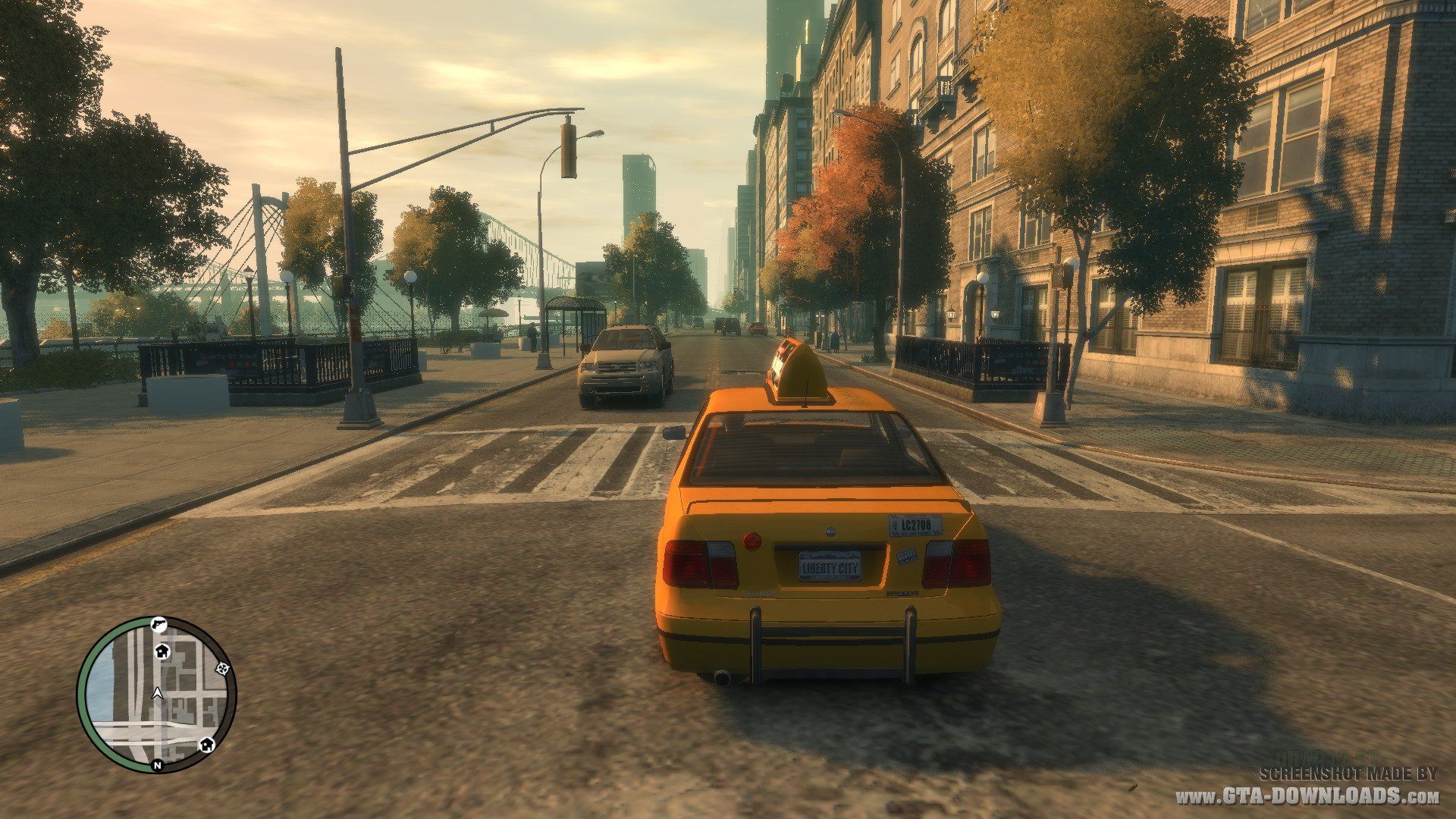 GTA IV taxi città, 1920x1080 Full HD, Desktop