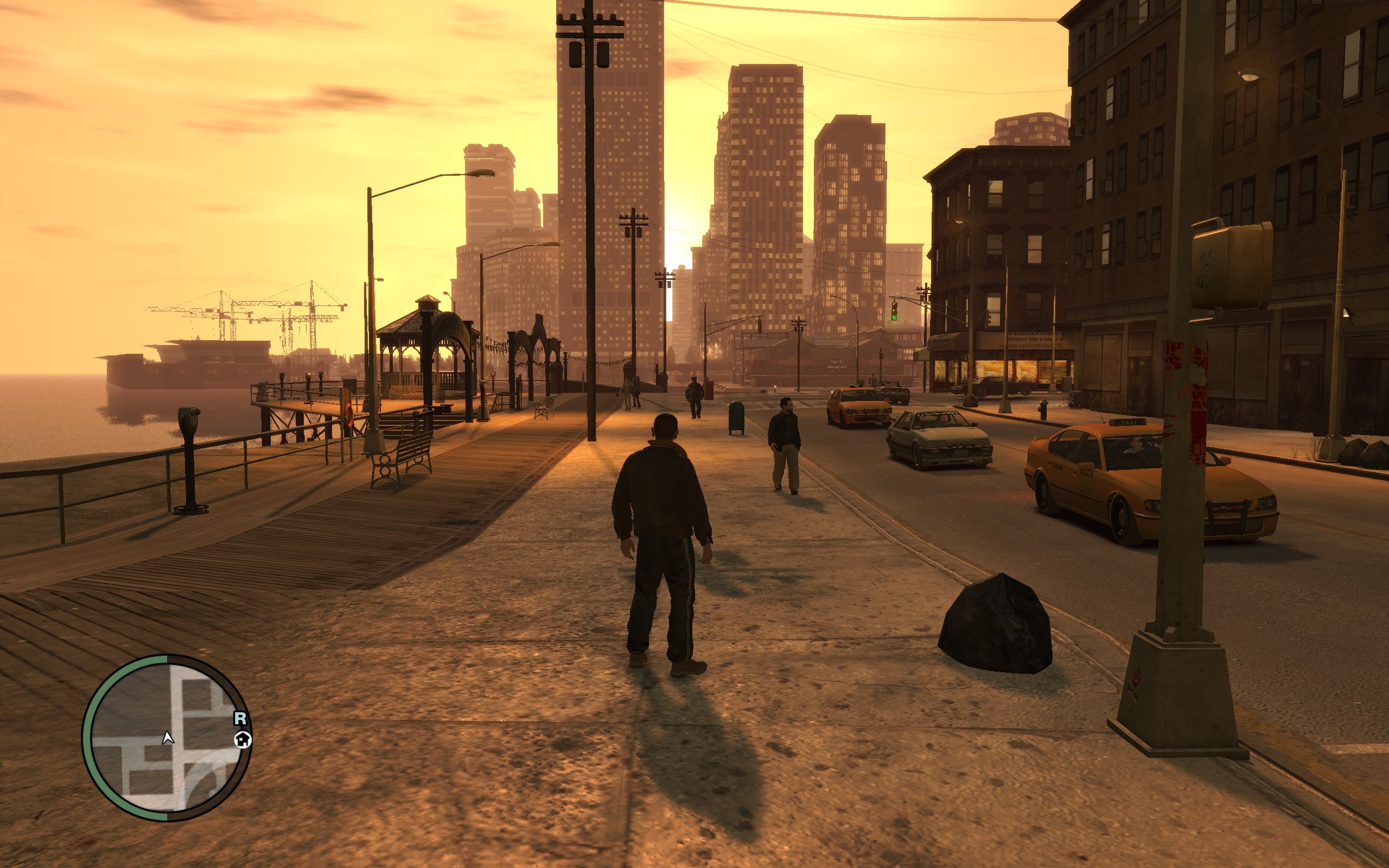 GTA 4 città al tramonto, 2560x1600 2K+, Laptop