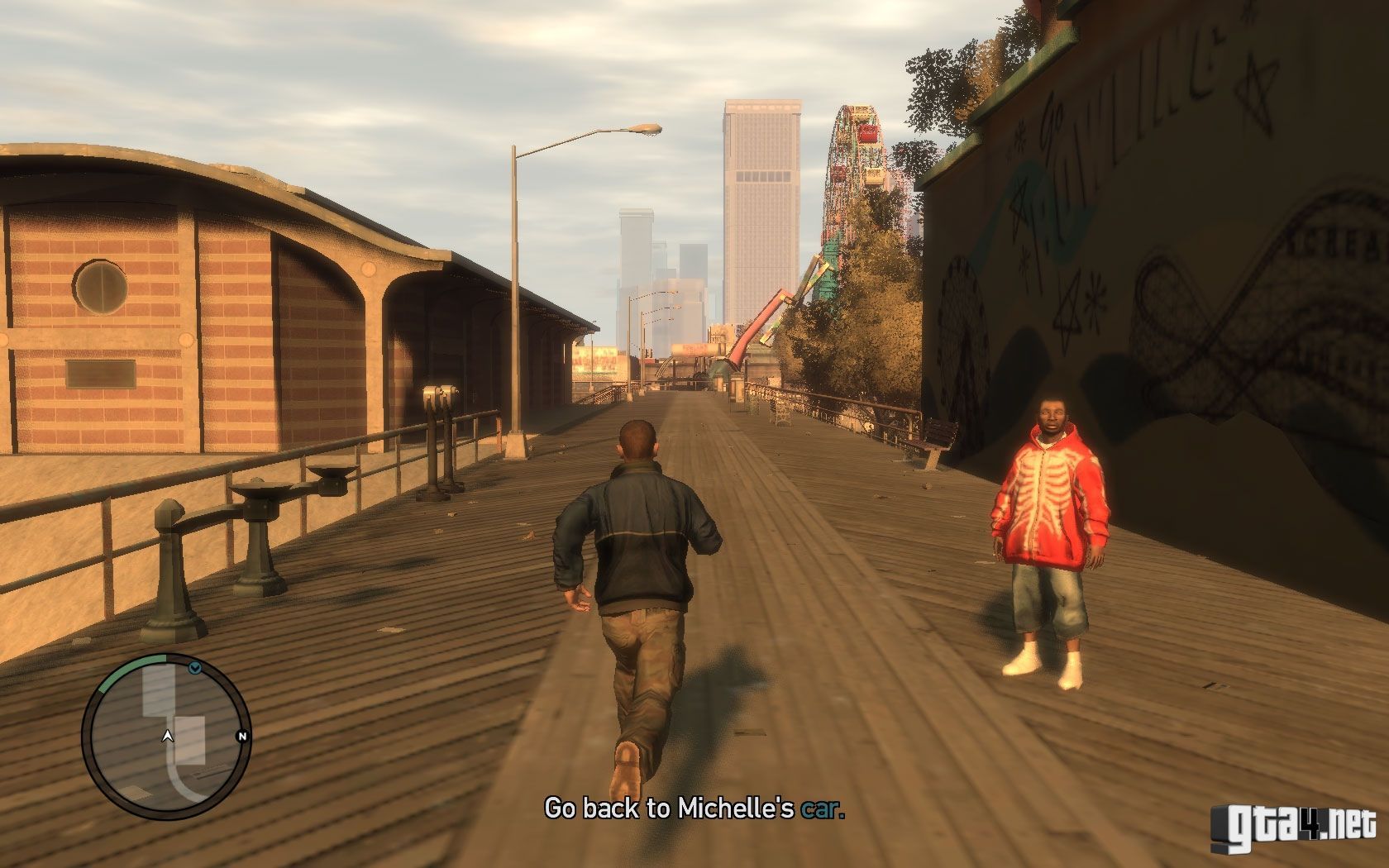 GTA 4 gameplay lungomare, 1680x1050 HD Ready, Laptop