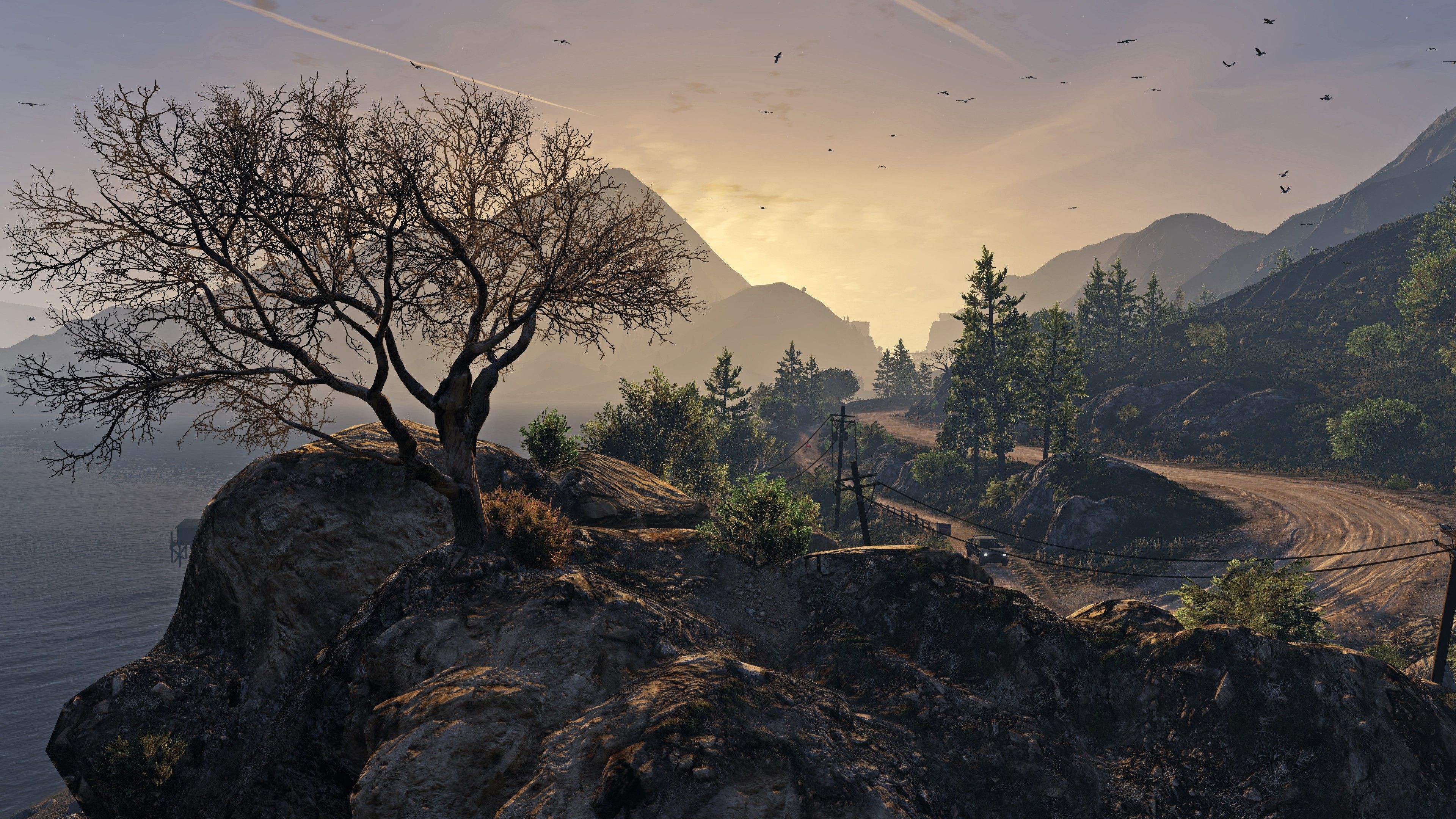 GTA 5 paesaggio montano, 3840x2160 UHD, PC 4K