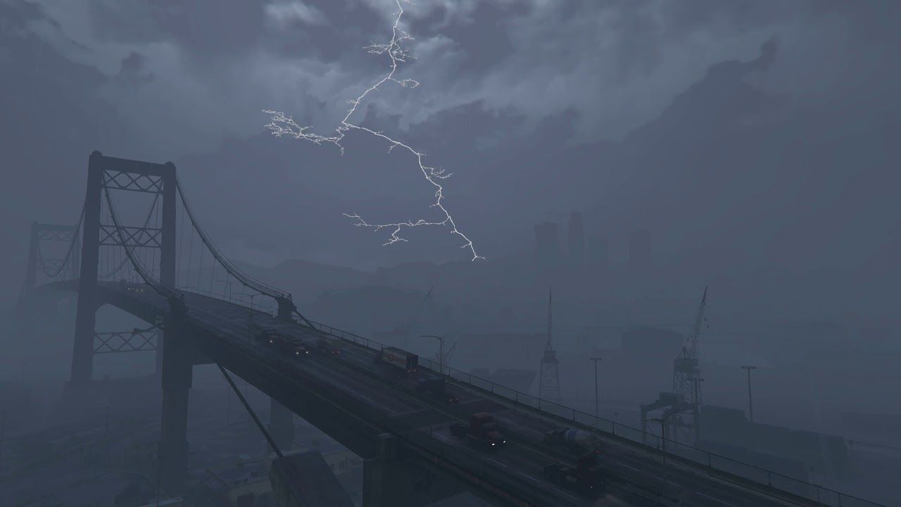 Ponte GTA 5 tempesta, 1280x720 HD, Desktop