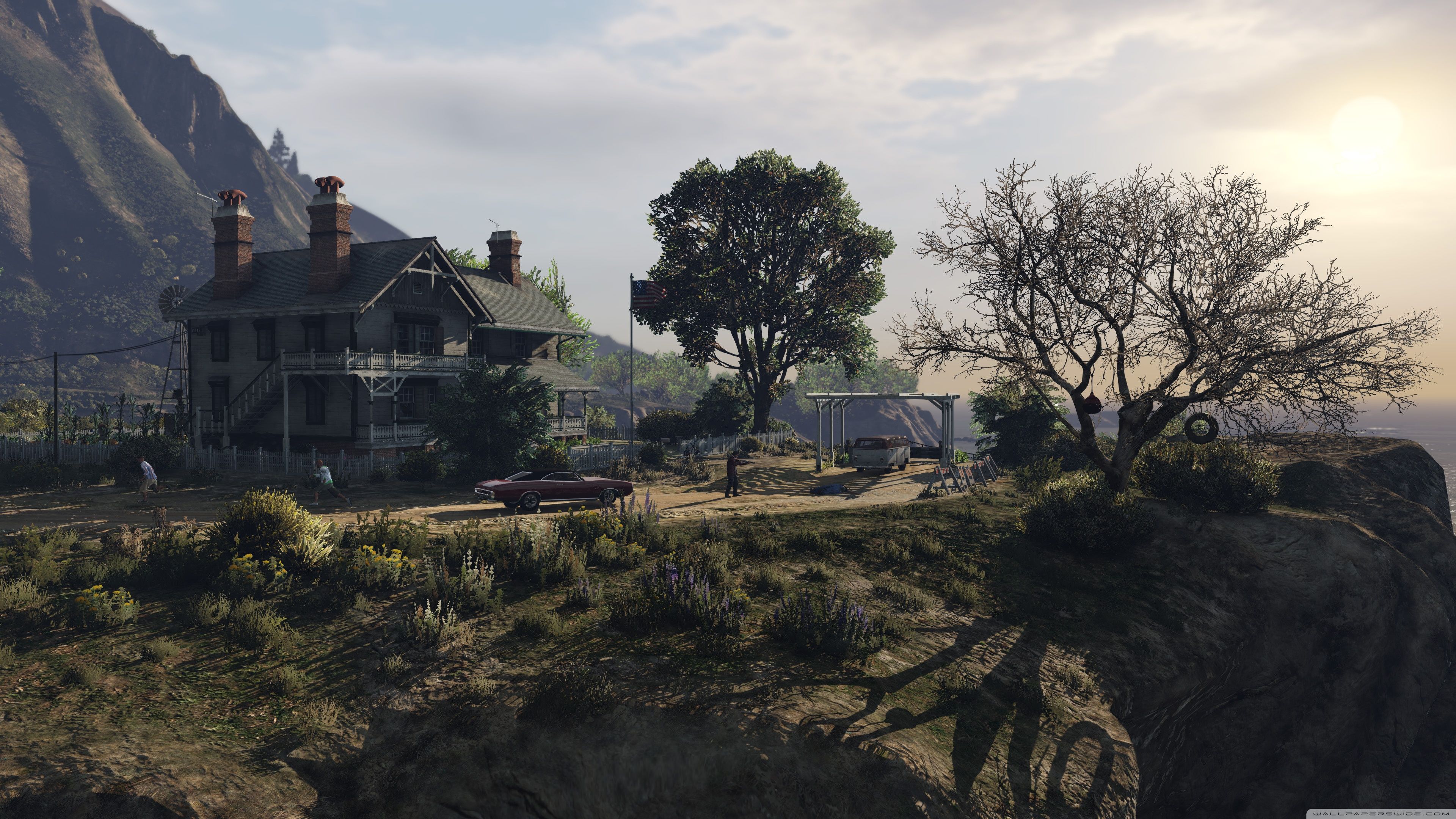 Villa collinare GTA 5, 3840x2160 UHD, PC 4K