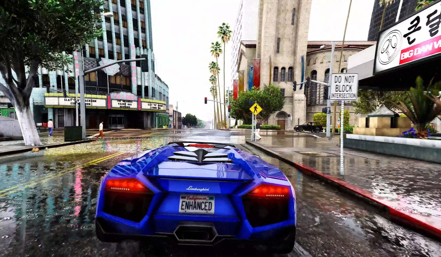 Lamborghini blu strada città GTA, Sant'Agata Bolognese, 1848x1080 900p, Desktop