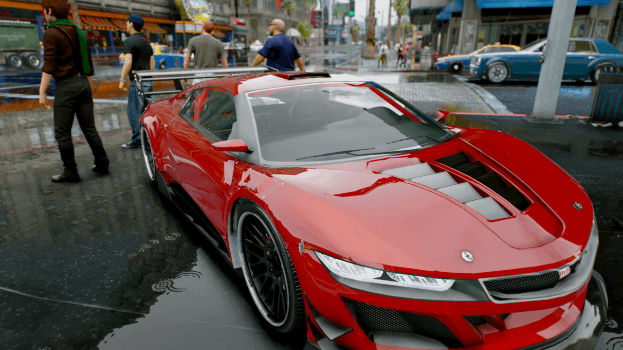 Auto sportiva rossa GTA 5, 1280x720 HD, Desktop