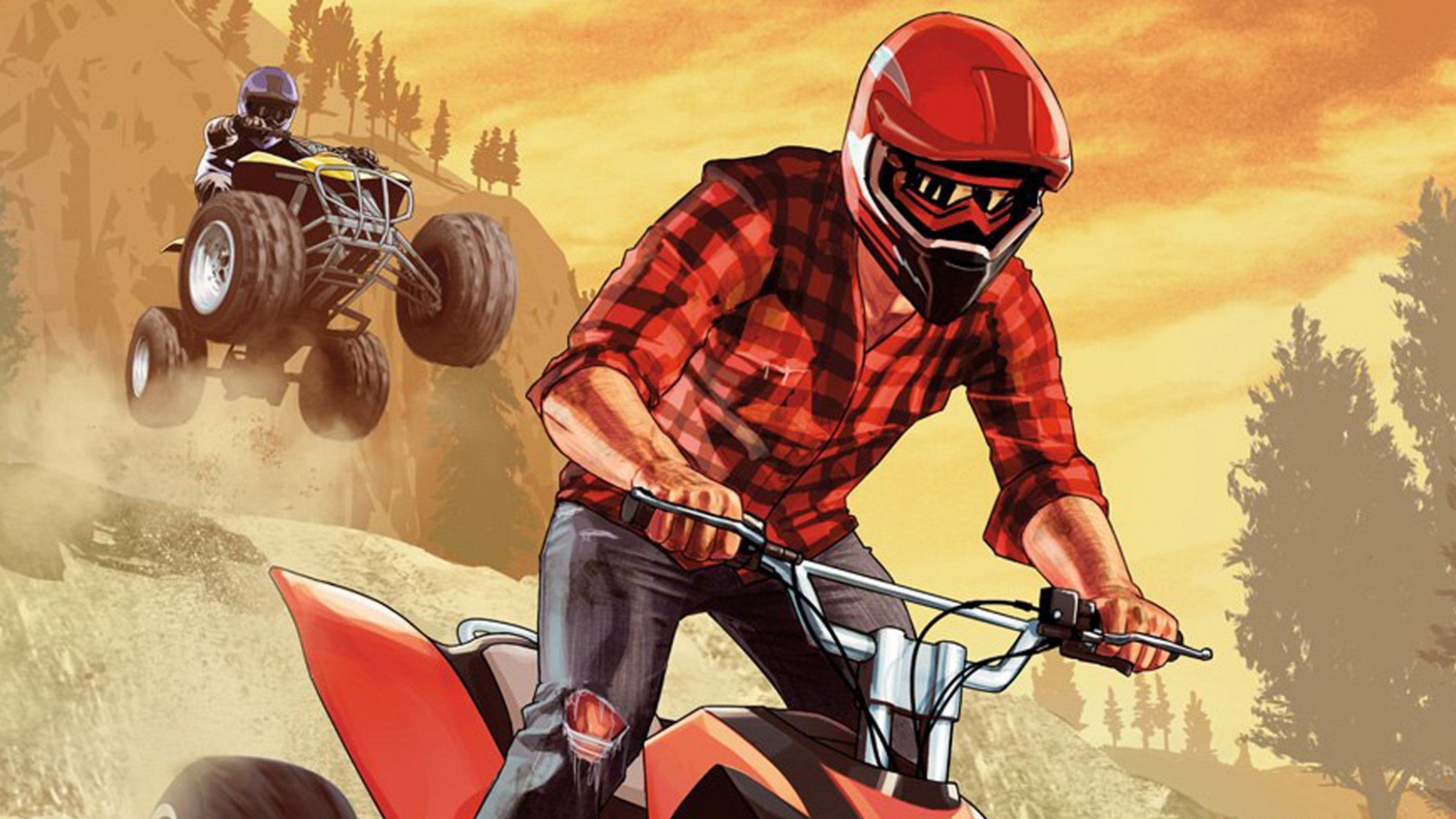 GTA 5 quad ATV, 3840x2160 UHD, PC 4K