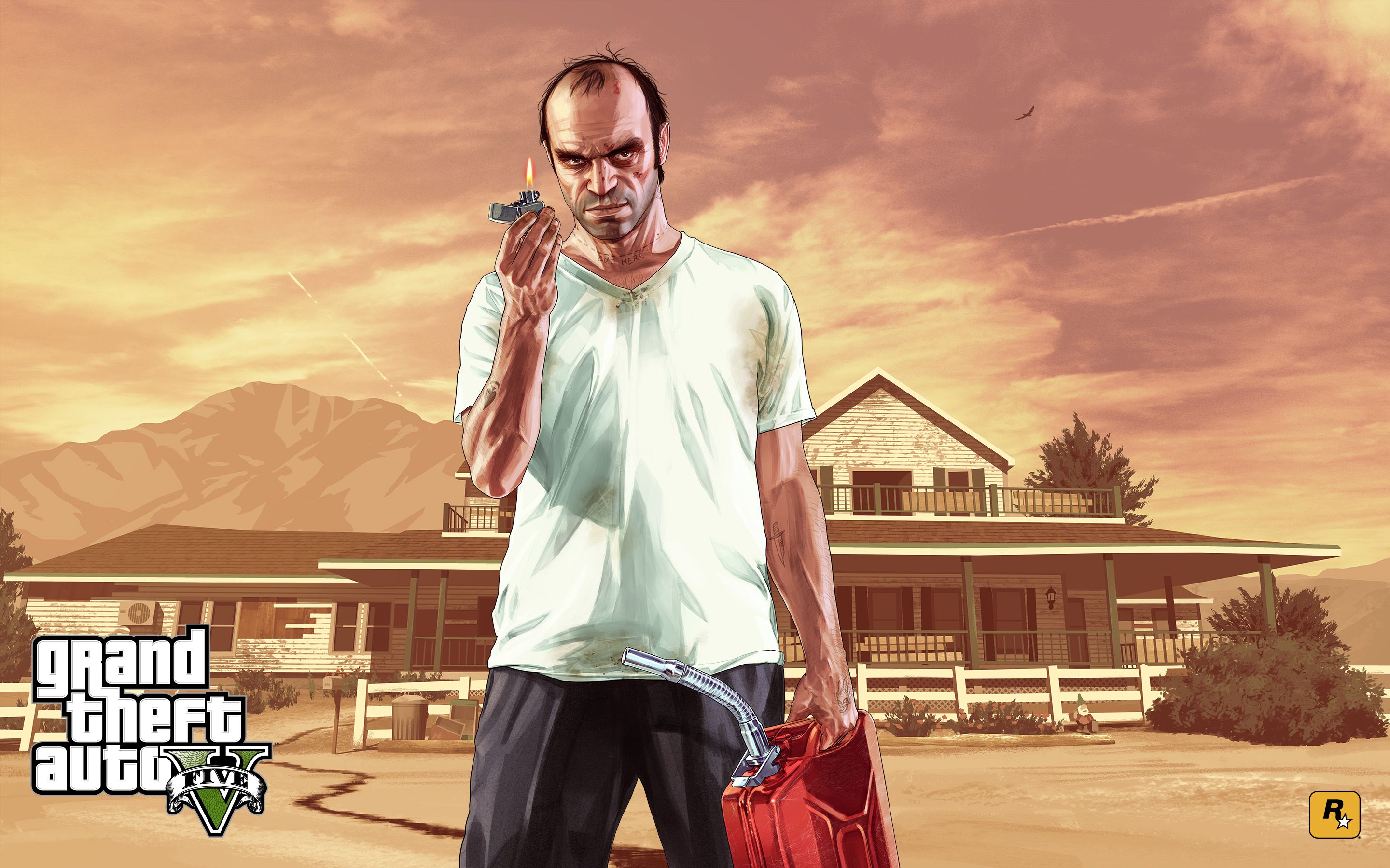 GTA 5 personaggio Trevor, 2880x1800 WQXGA, MacBook Pro