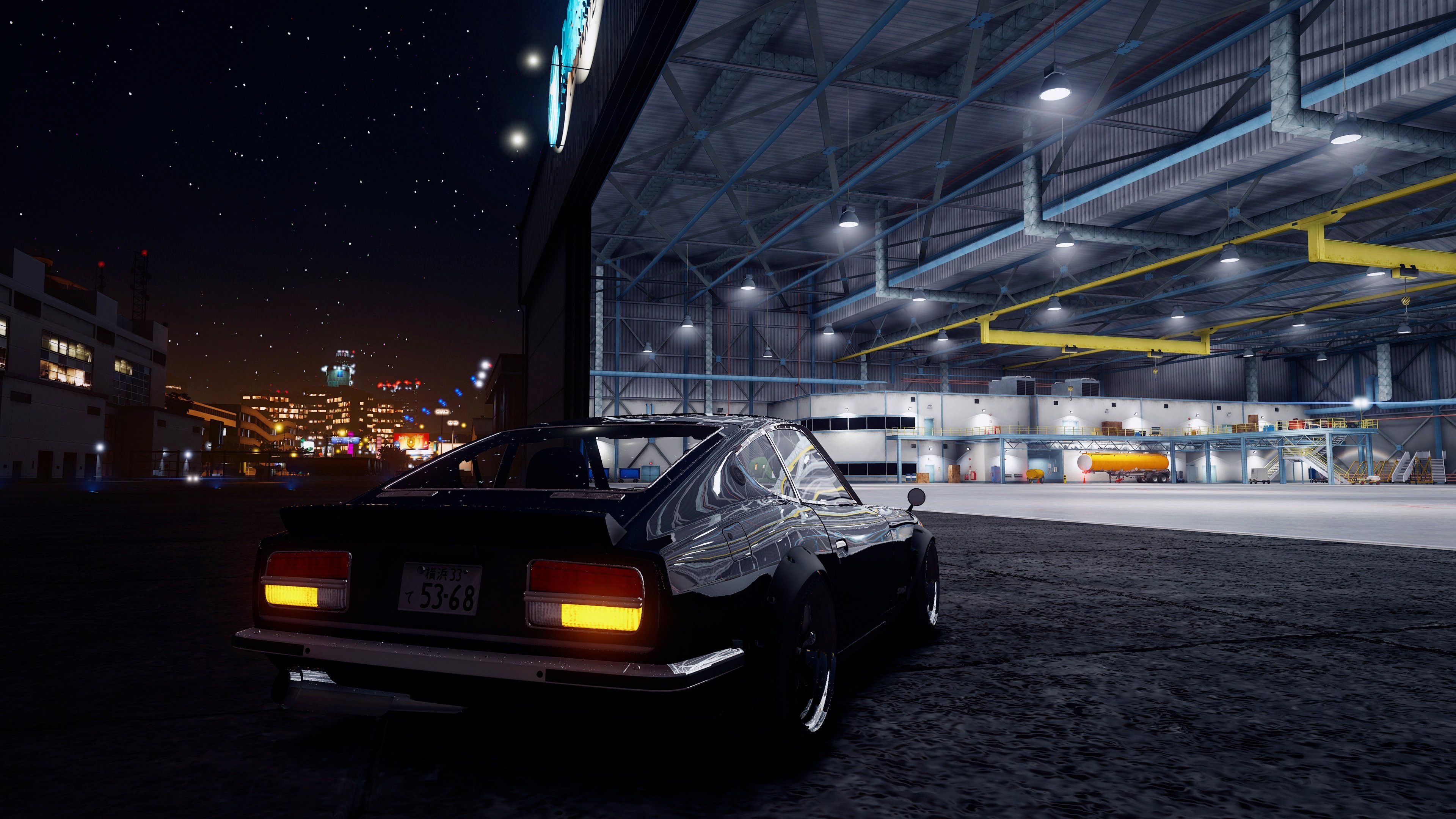 Auto nera GTA notturna, 3840x2160 UHD, PC 4K