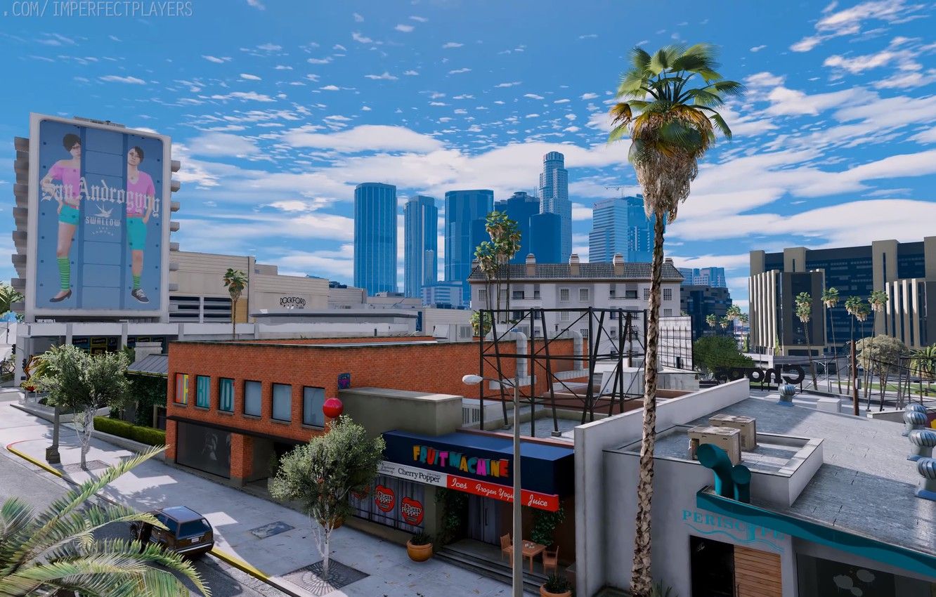 Los Santos città GTA 5, 1332x850 720p, Laptop