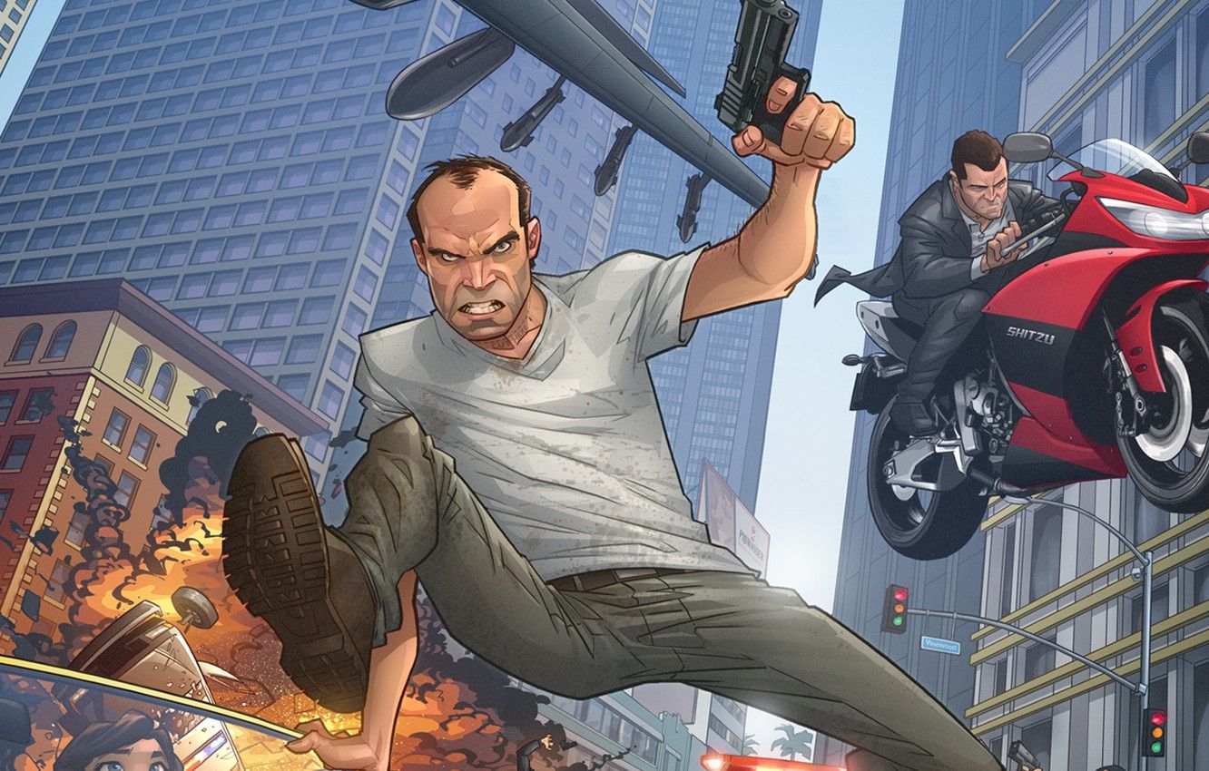 Trevor GTA 5 arte, 1332x850 720p, PC