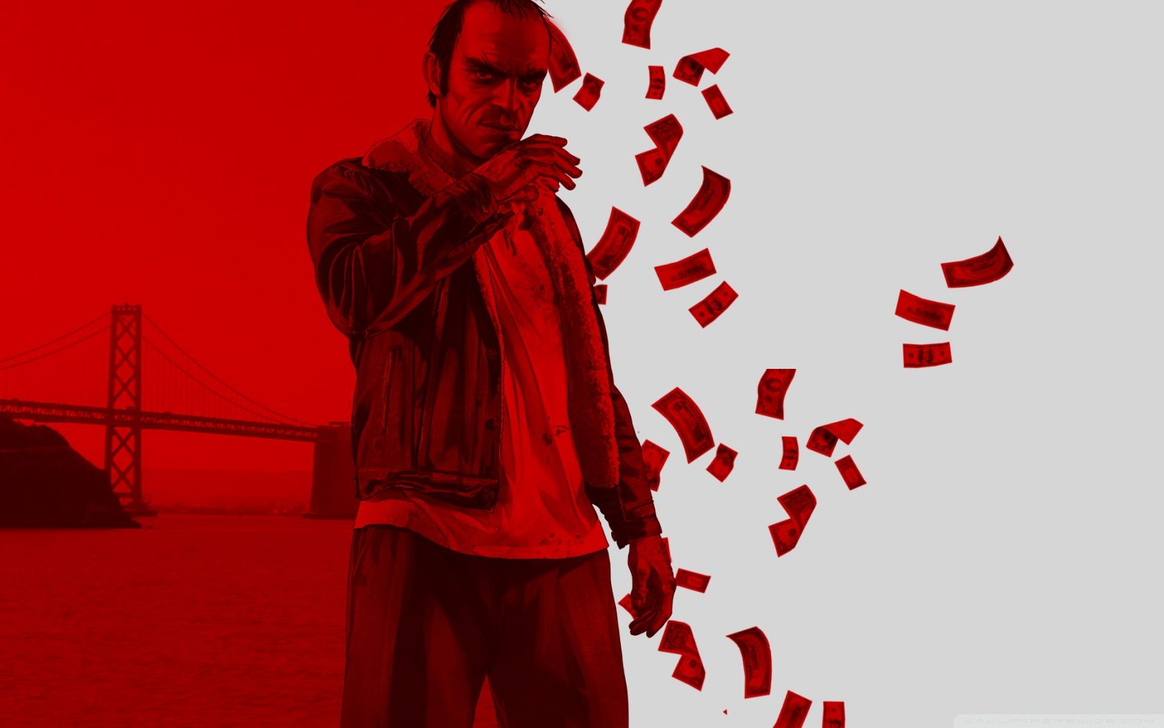 Trevor GTA 5 artwork rosso, 1680x1050 900p, Laptop