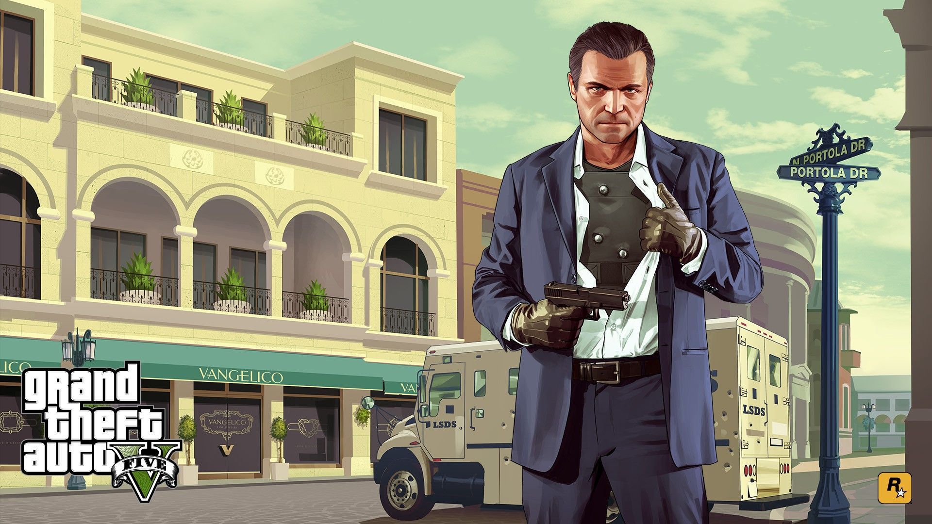Michael GTA 5 artistico, 1920x1080 Full HD, Desktop