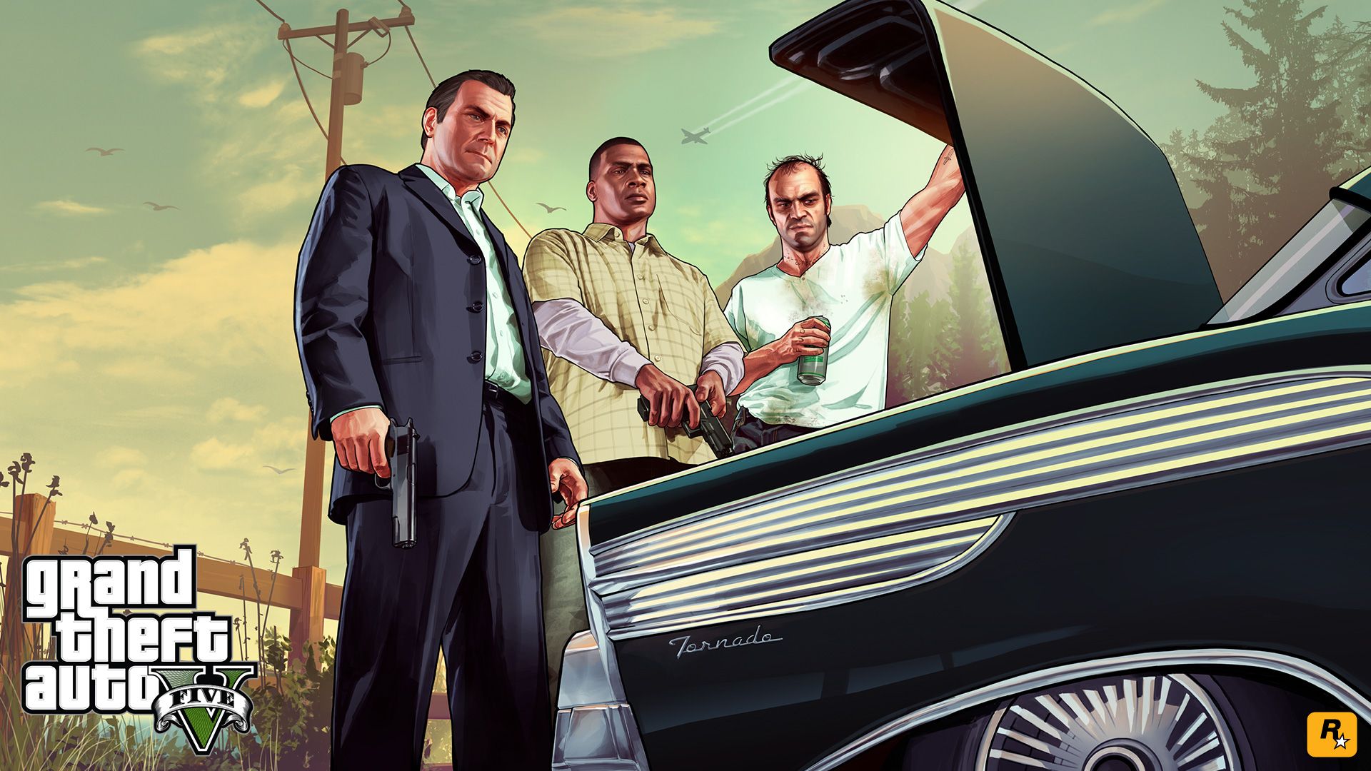 GTA 5 personaggi auto, 1920x1080 Full HD, PC Desktop