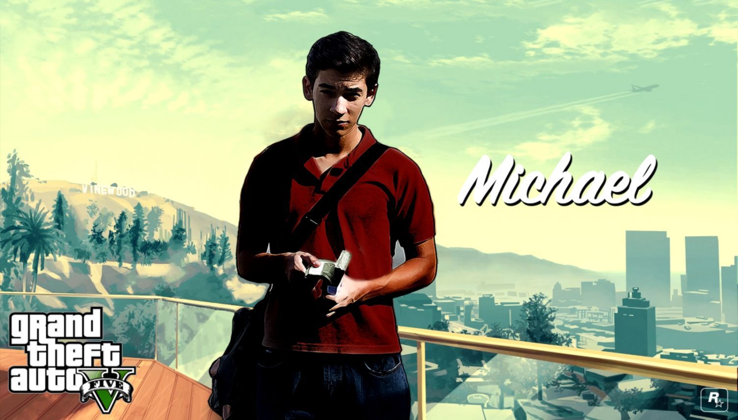 Personaggio Michael GTA 5, 1504x857 HD, Desktop