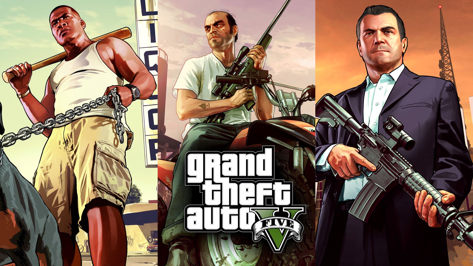 GTA 5 personaggi trinity, 1920x1080 Full HD, Desktop