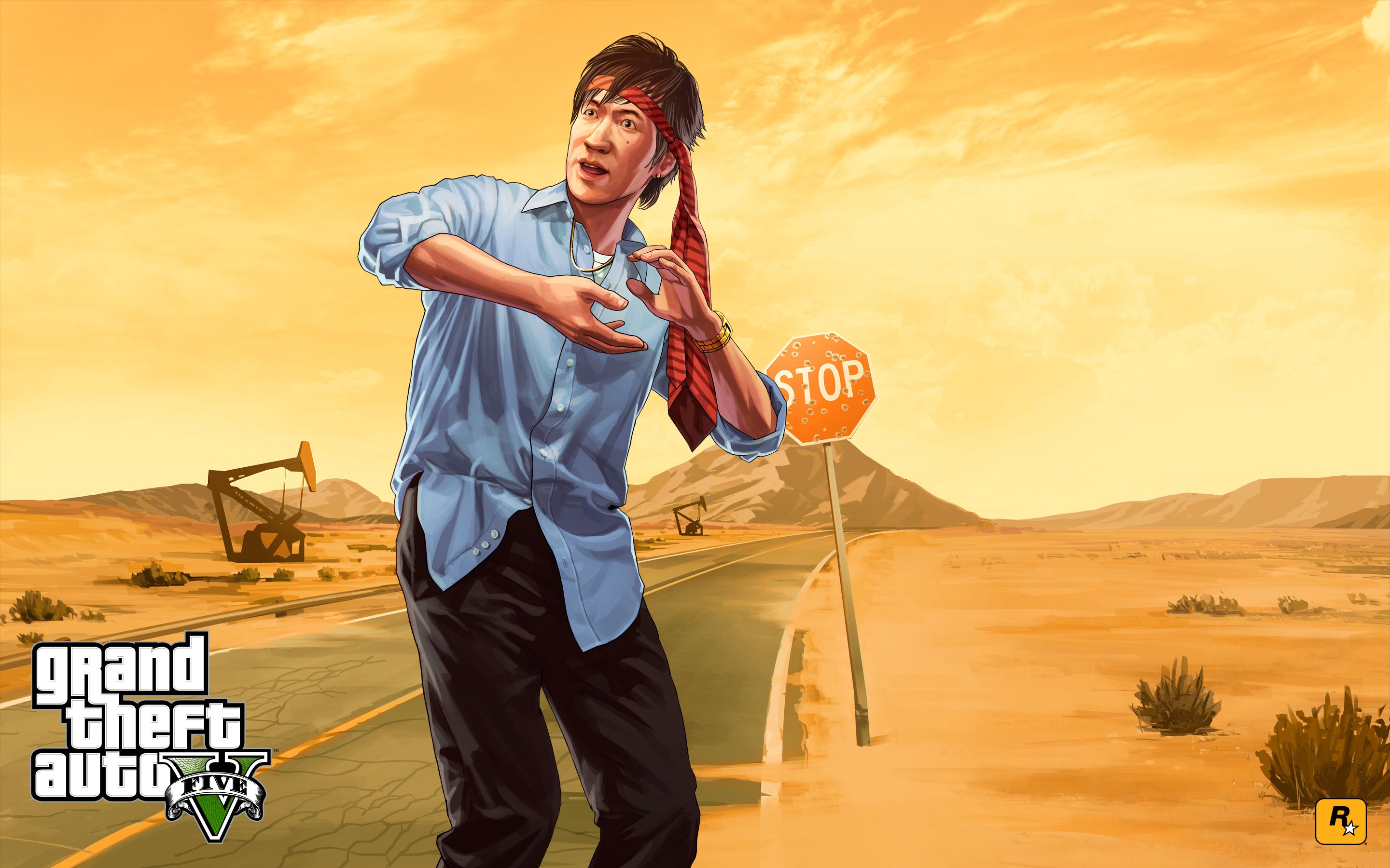 Personaggio GTA V deserto, 2880x1800 WQXGA, MacBook Pro