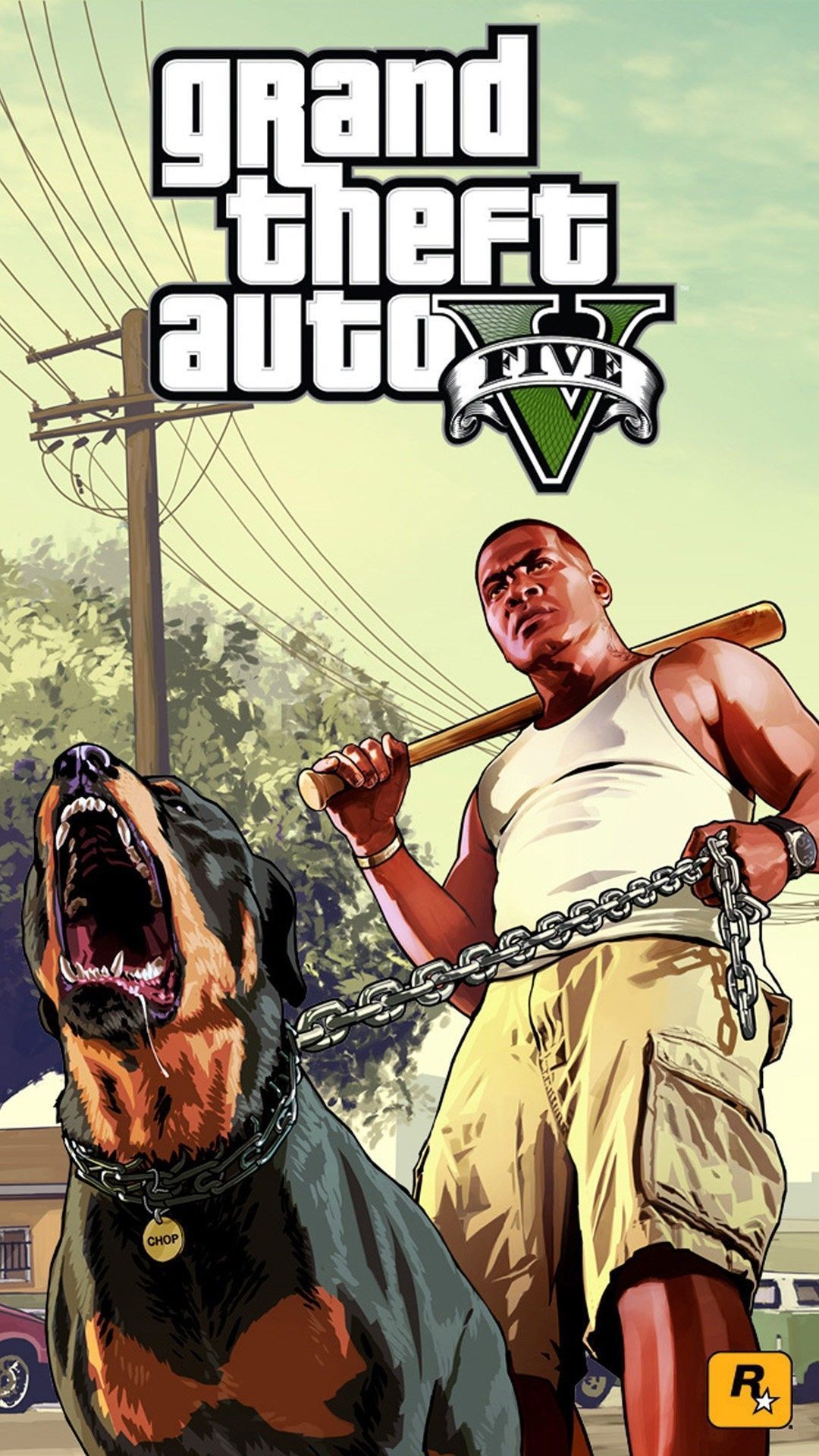Franklin e Chop GTA 5, 1080x1920 Full HD Verticale, Smartphone