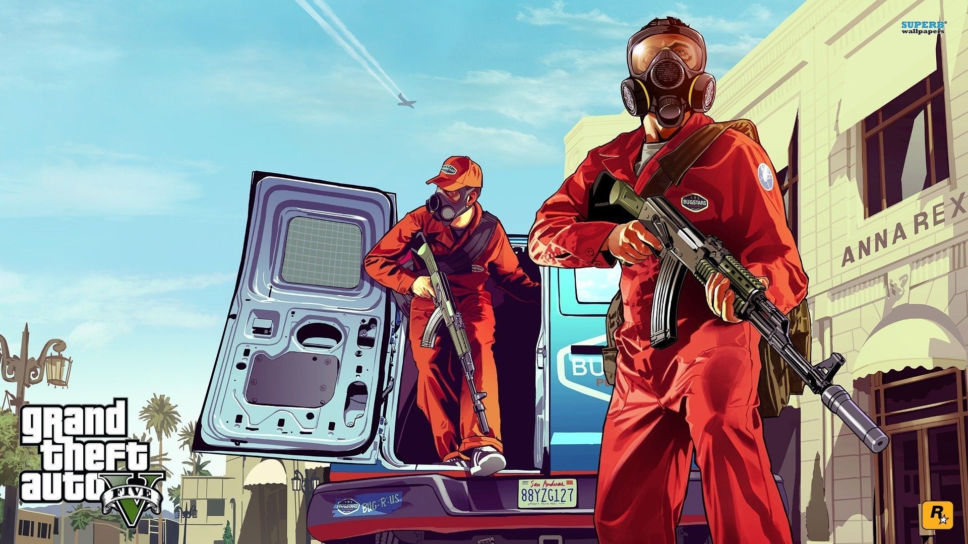 GTA 5 personaggi tuta rossa, 1920x1080 1080p, Desktop
