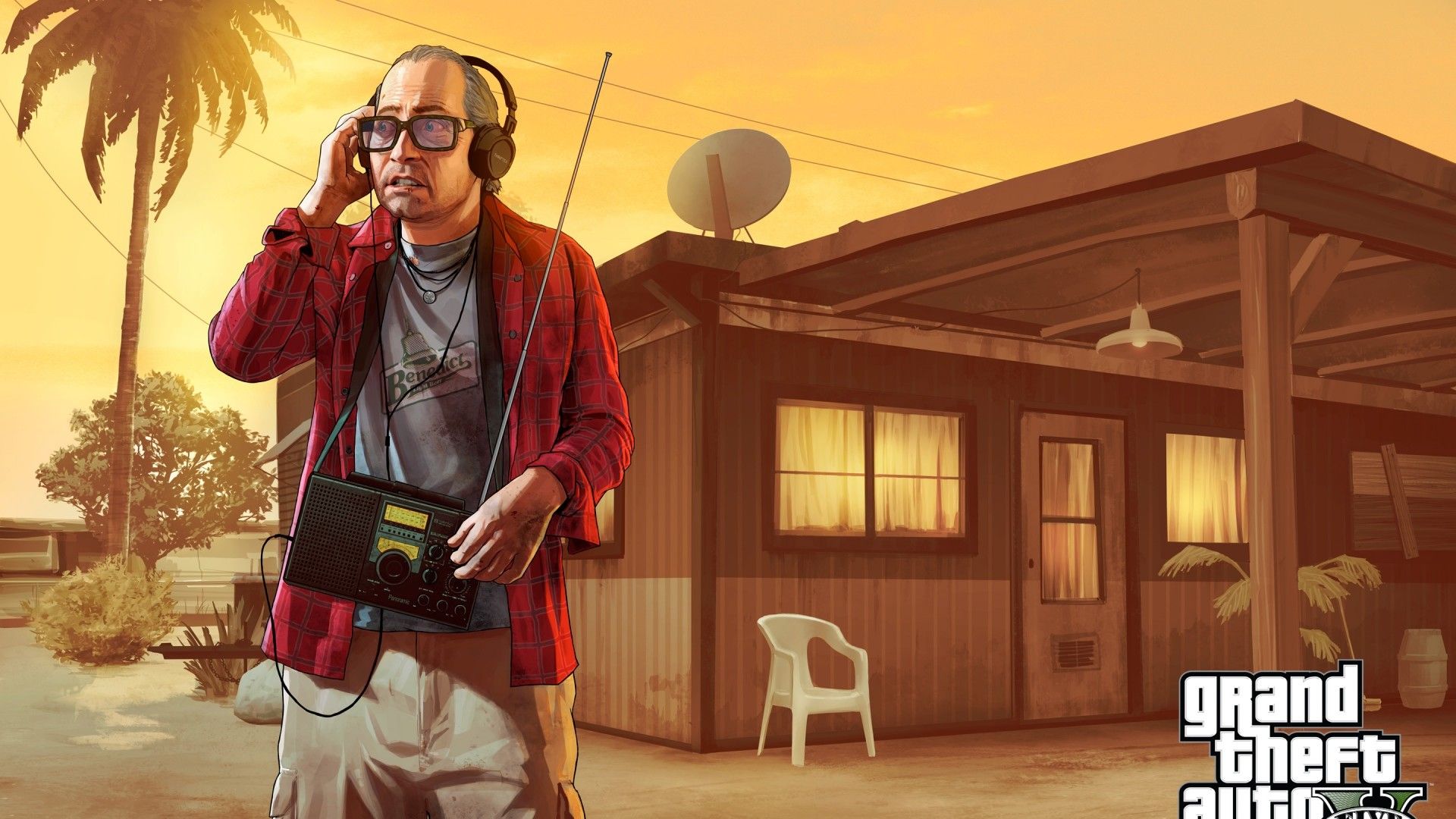 Chop cane e personaggio GTA 5, 2522x1478 alta risoluzione, PC