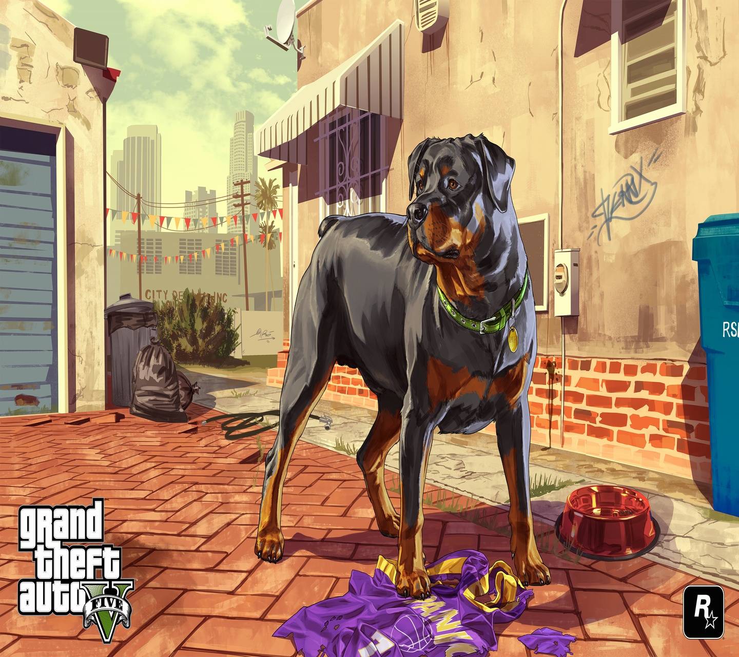 Chop cane GTA 5 vicolo, 1440x1280 720p, MacBook Air