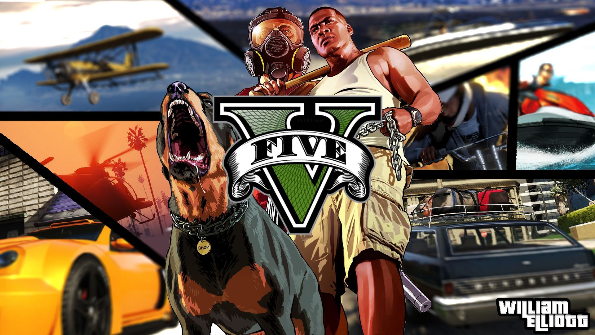 Chop cane GTA 5 Franklin, 1920x1080 Full HD 1080p, PC Desktop