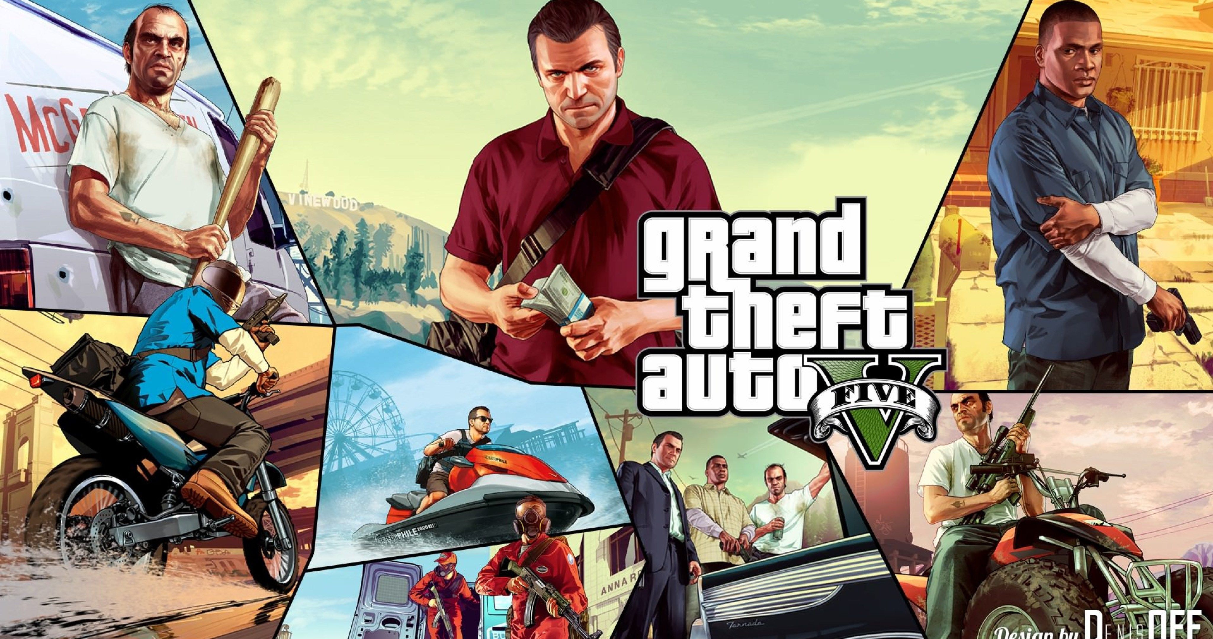 Gabe Newell stile GTA V, 1920x1080 1080p, Desktop