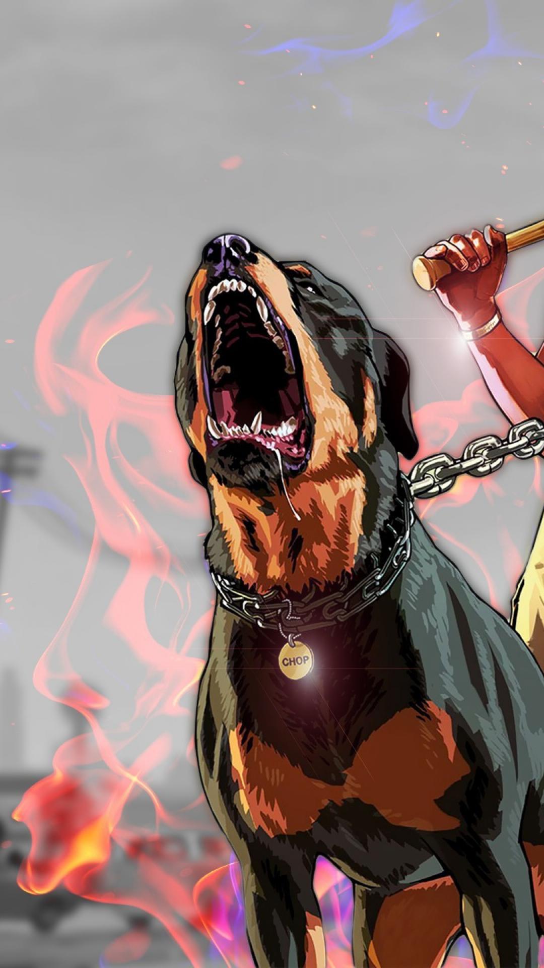 Chop cane logo GTA 5, 1920x1080 Full HD 1080p, Desktop