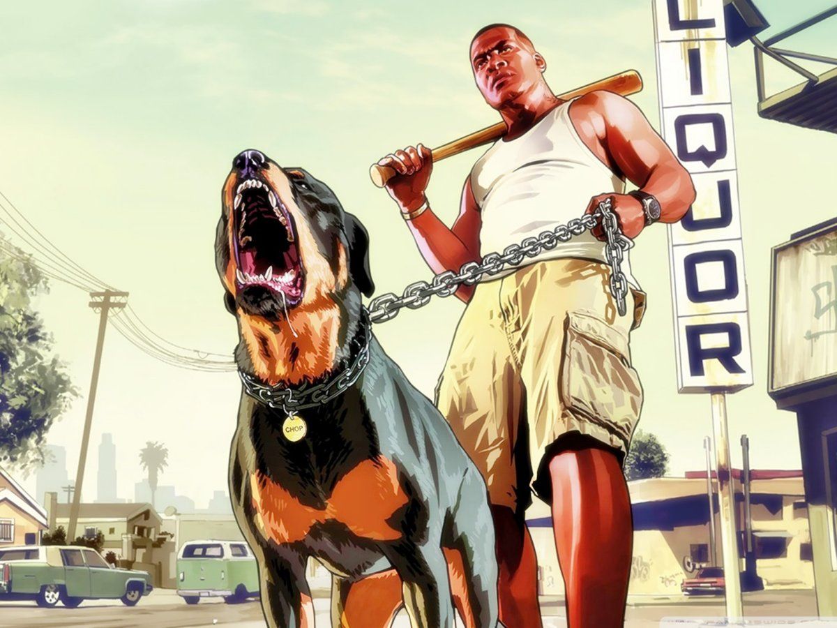 Chop e Franklin GTA 5, 1200x900 HD, Laptop