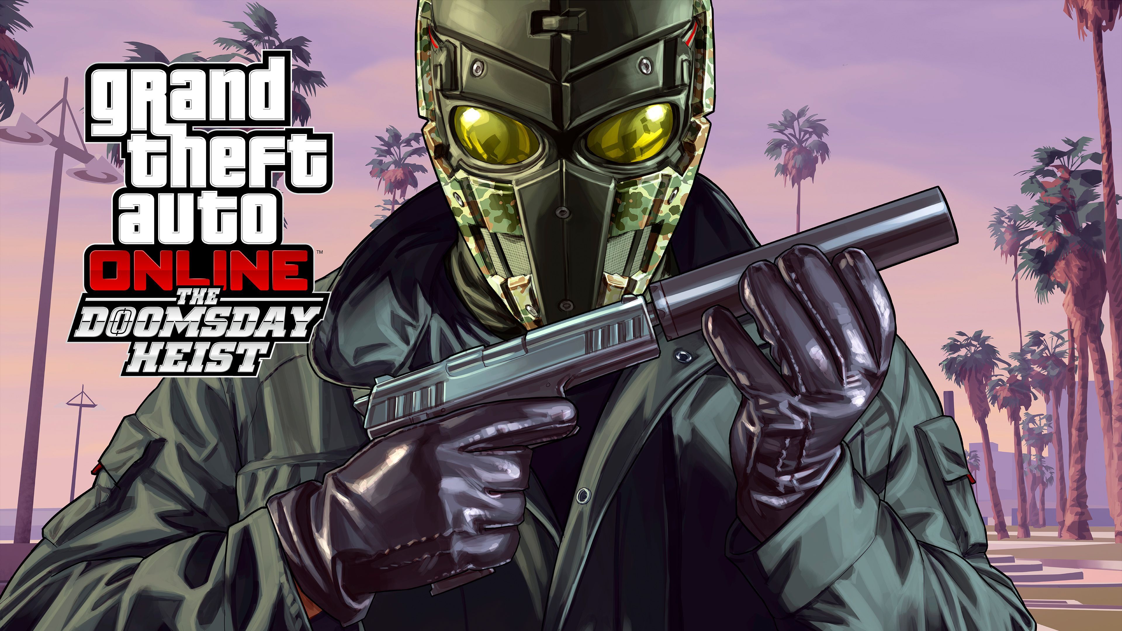 GTA Online Doomsday Heist personaggio mascherato, 3840x2160 4K Ultra HD, Monitor 4K