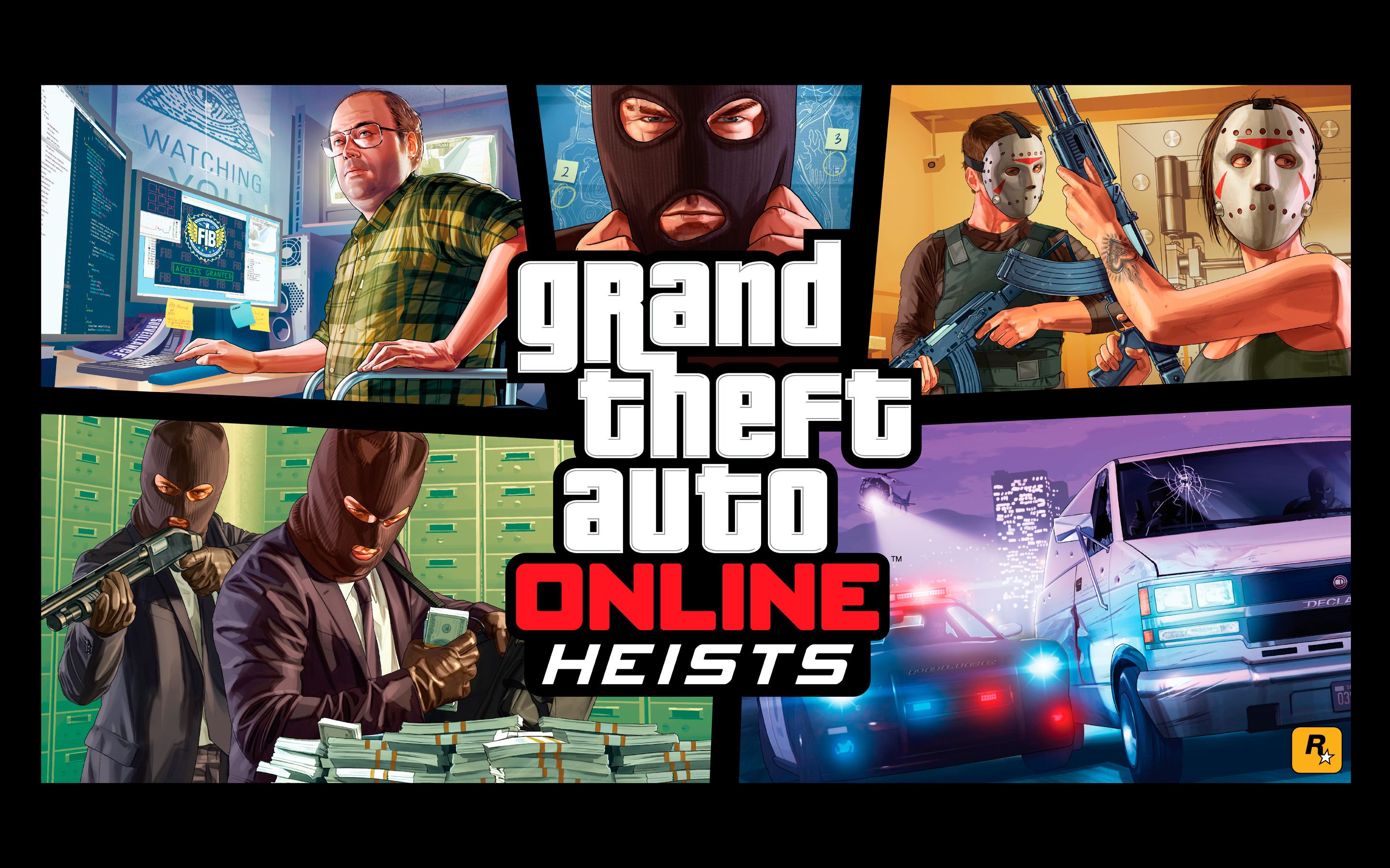 GTA 5 Online Heists, 2880x1800 2K, PC