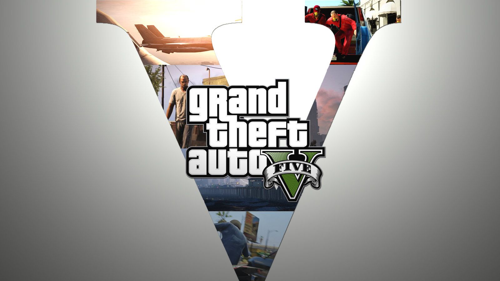 Logo Grand Theft Auto V, 1600x900 HD Ready, Desktop