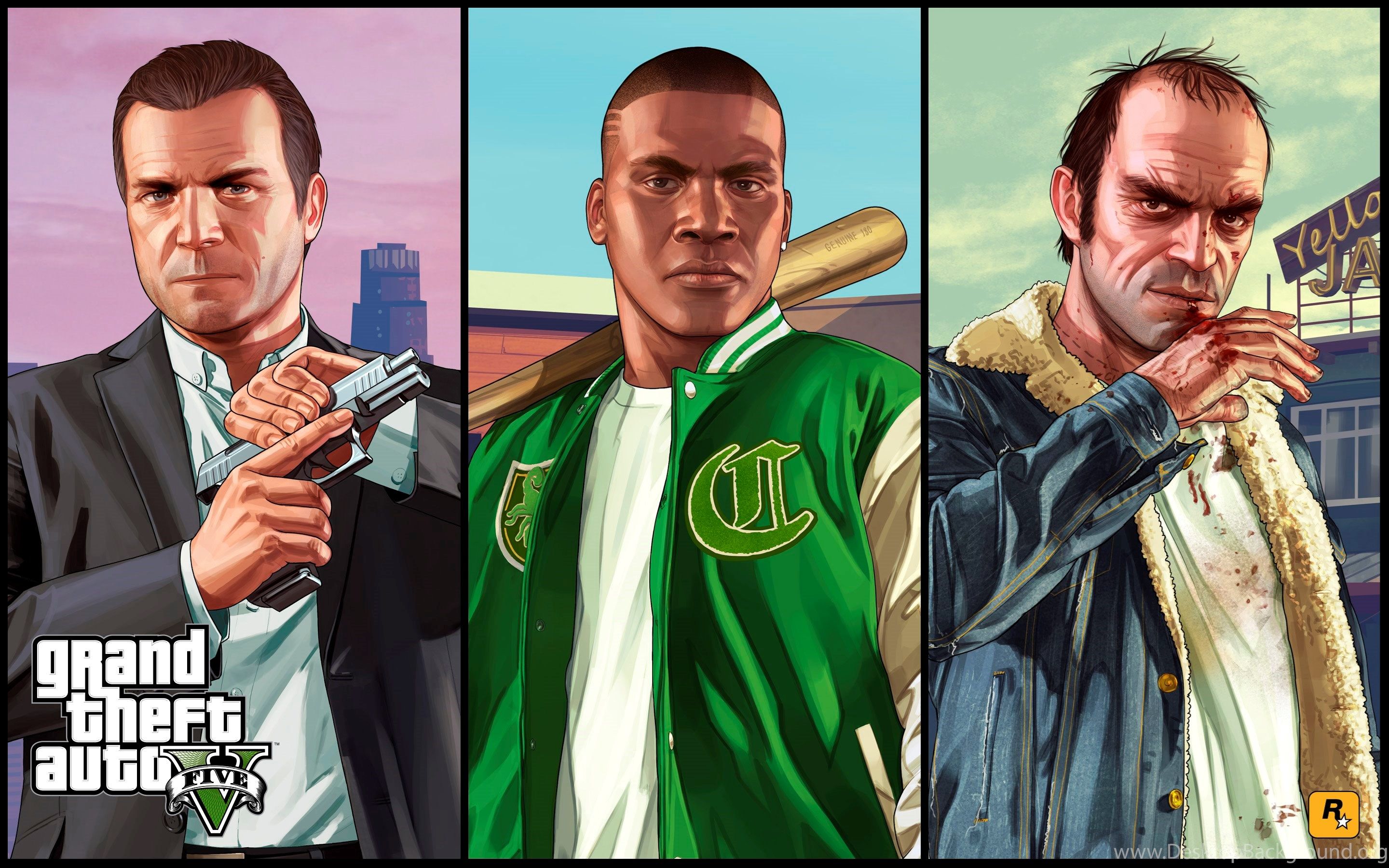 Grand Theft Auto V personaggi, open world, 2880x1800 2K+, PC Desktop