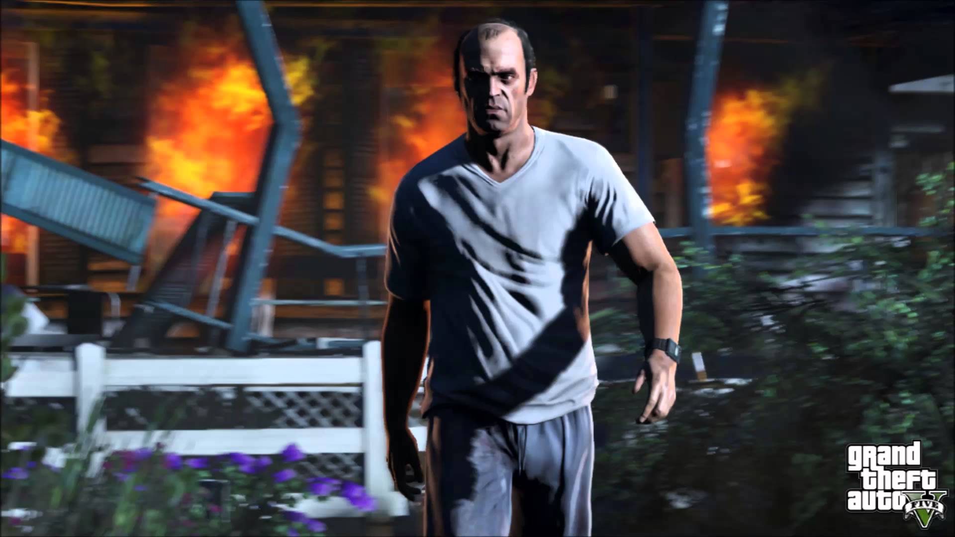 GTA 5 Trevor casa in fiamme, 1920x1080 Full HD 1080p, Desktop