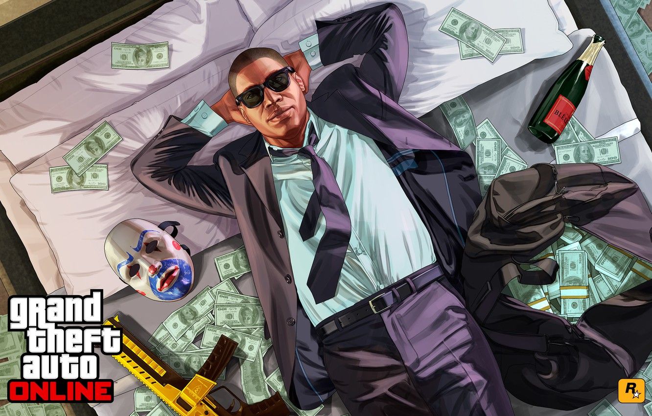 GTA 5 Online personaggio denaro, 1332x850 HD, Desktop