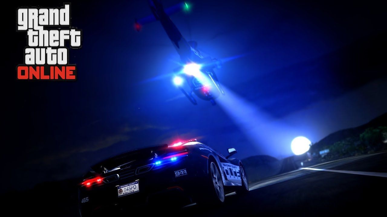 Auto polizia GTA 5 Online, 1280x720 720p, PC