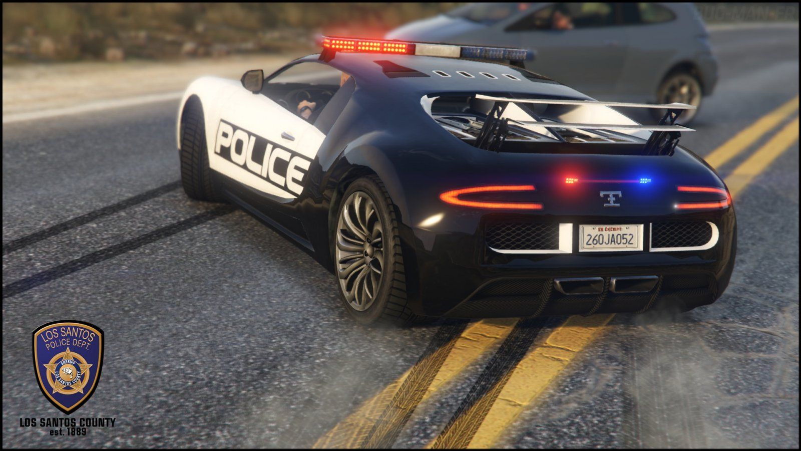 Auto polizia Dodge Charger GTA 5, 1920x1080 Full HD, PC Desktop