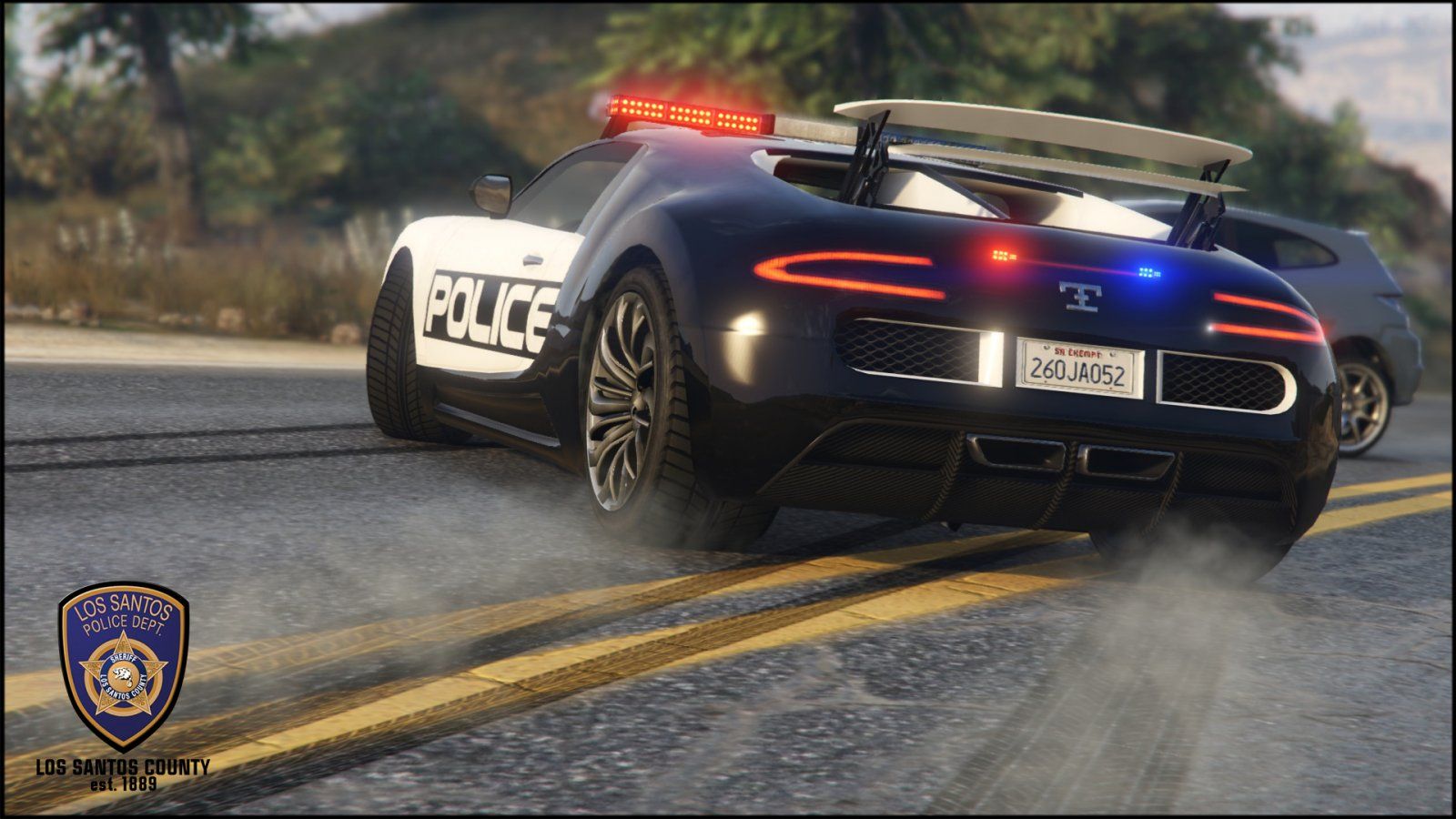 Auto polizia Bugatti GTA 5, W16, 1600x900 HD, Laptop