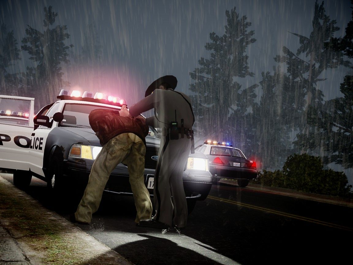 Auto polizia GTA 5 città, 1920x1080 Full HD, Laptop
