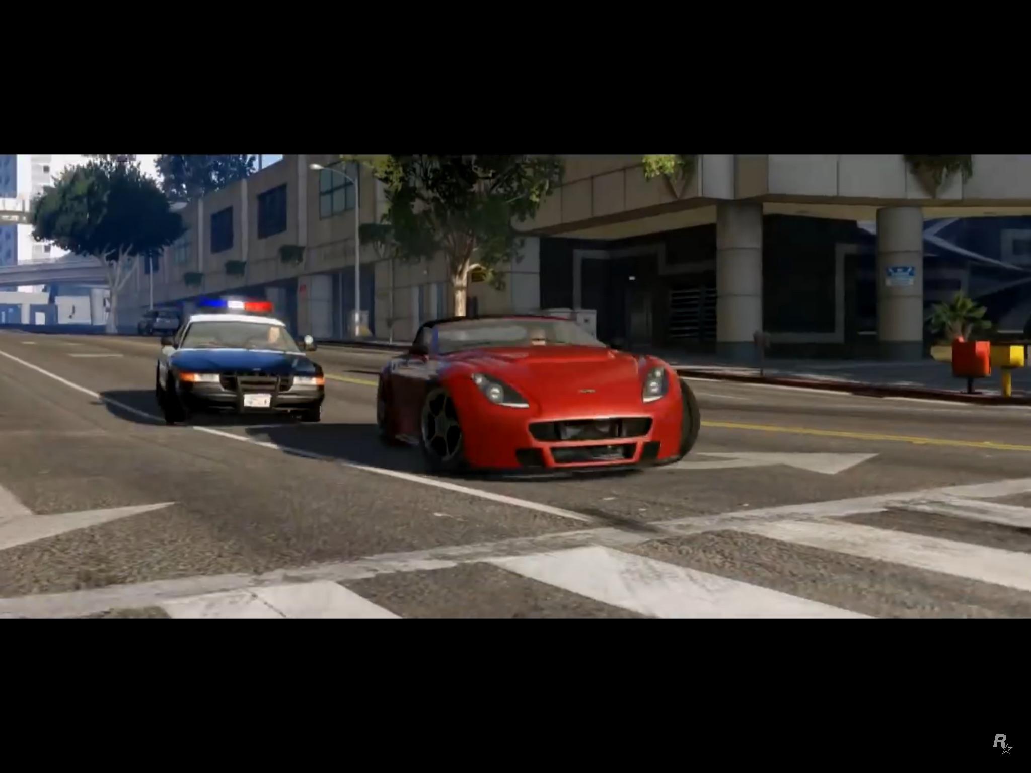Auto polizia Dodge Charger GTA 5, muscle car, 1920x1080 1080p, Desktop