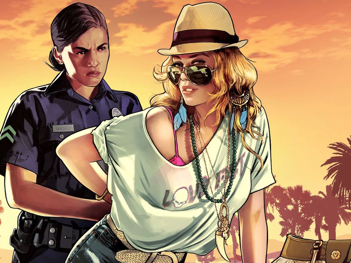 Ragazza GTA 5 spiaggia, 1920x1080 Full HD 1080p, Desktop