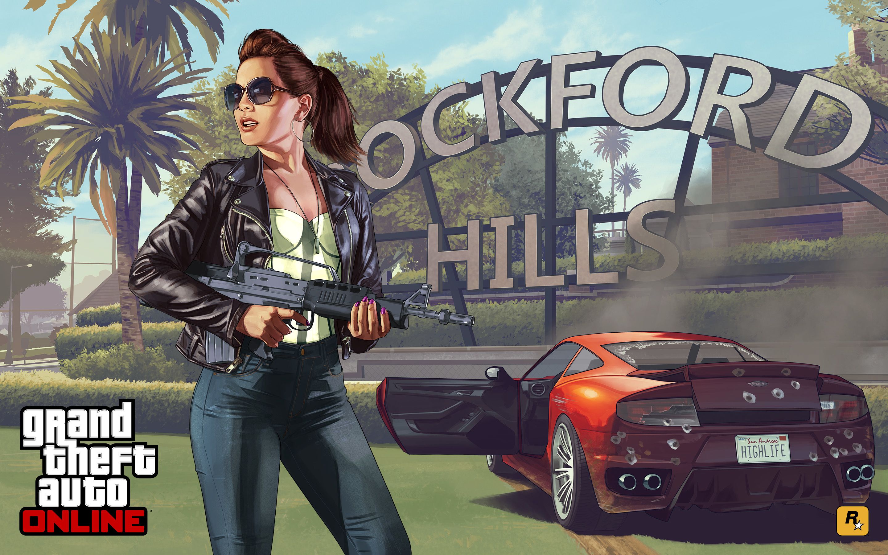Ragazza GTA 5 stile Miami, 1168x1031 HD, Desktop